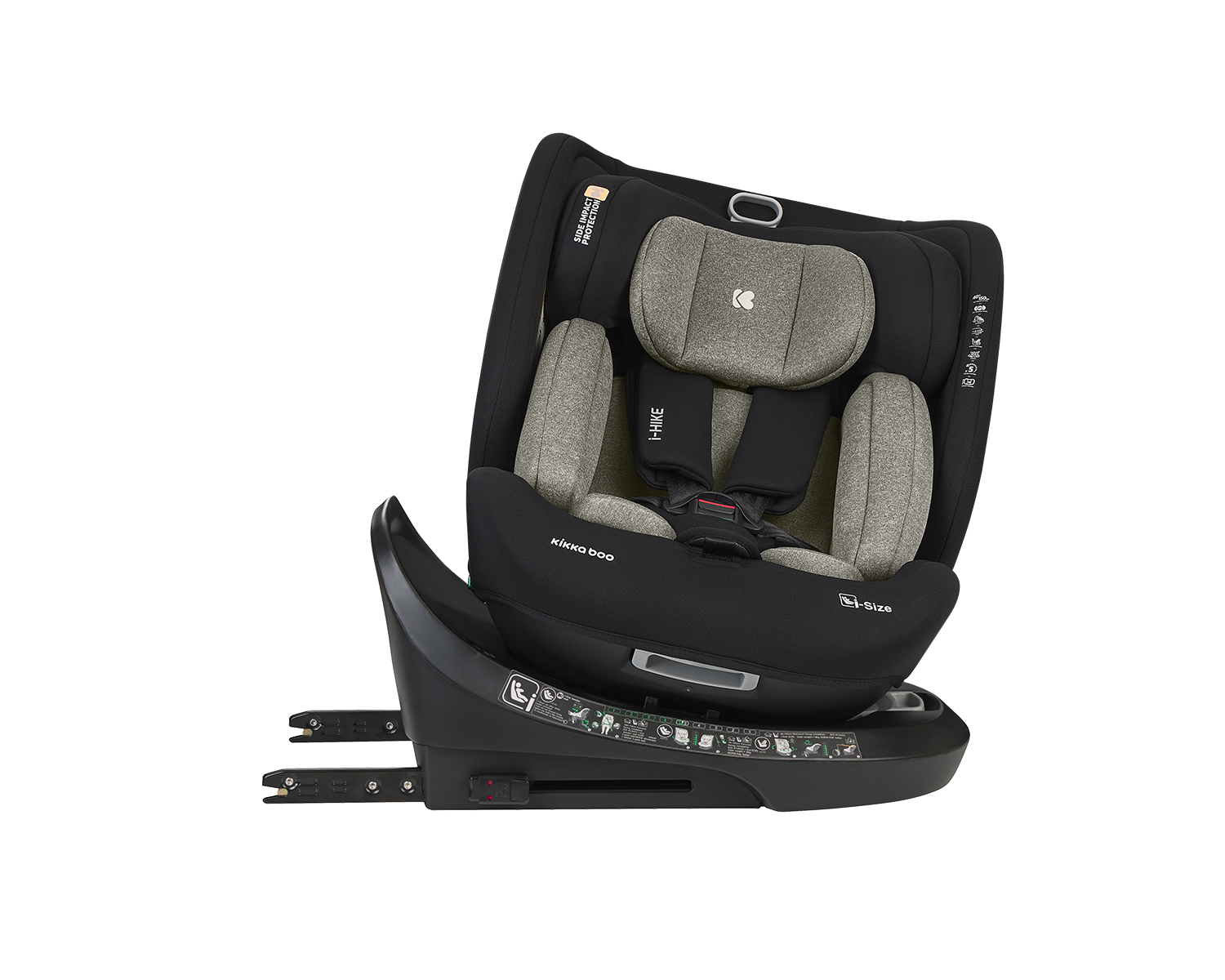 Silla de coche 40-150 cm i-Hike i-SIZE Verde Militar