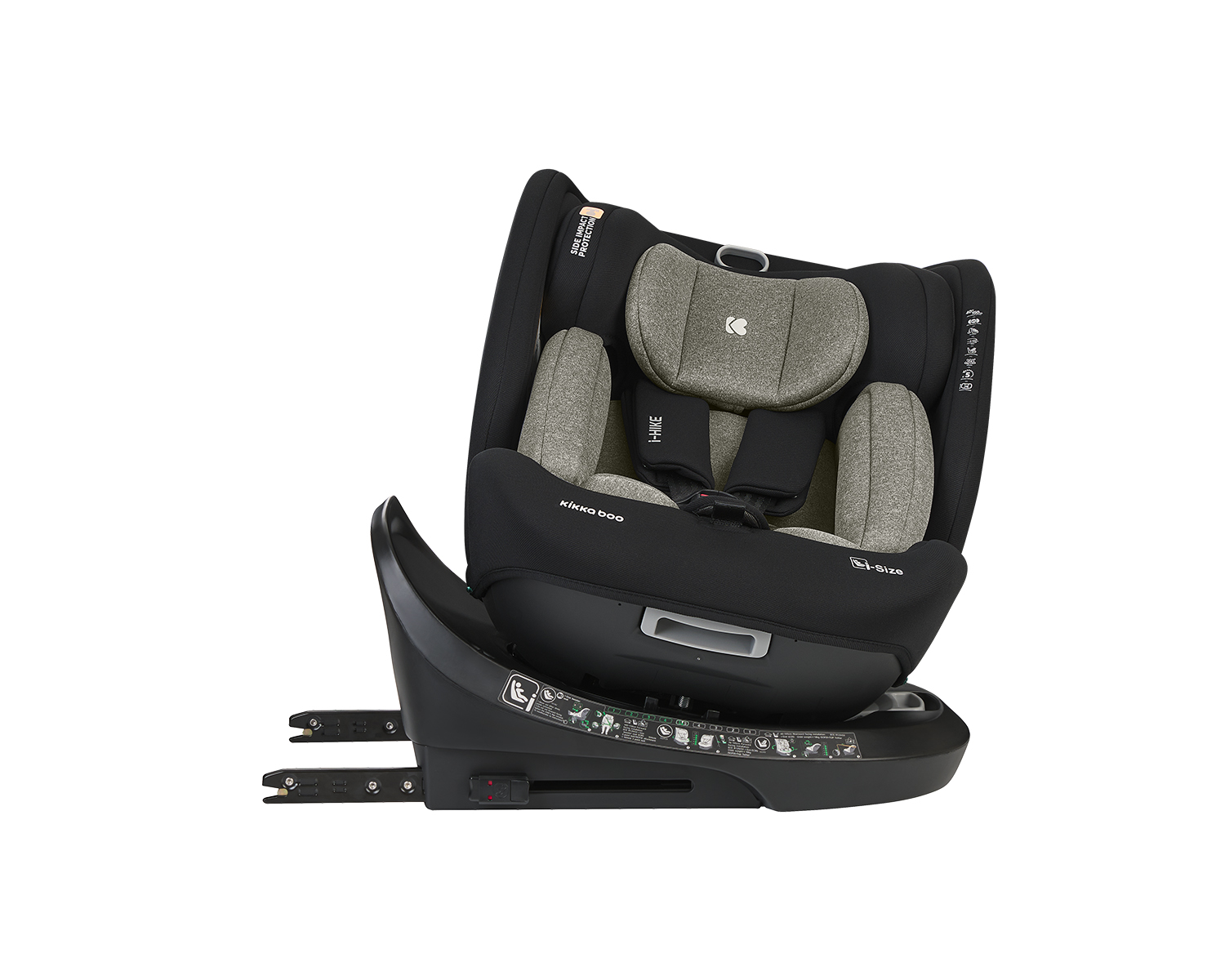 Silla de coche 40-150 cm i-Hike i-SIZE Verde Militar