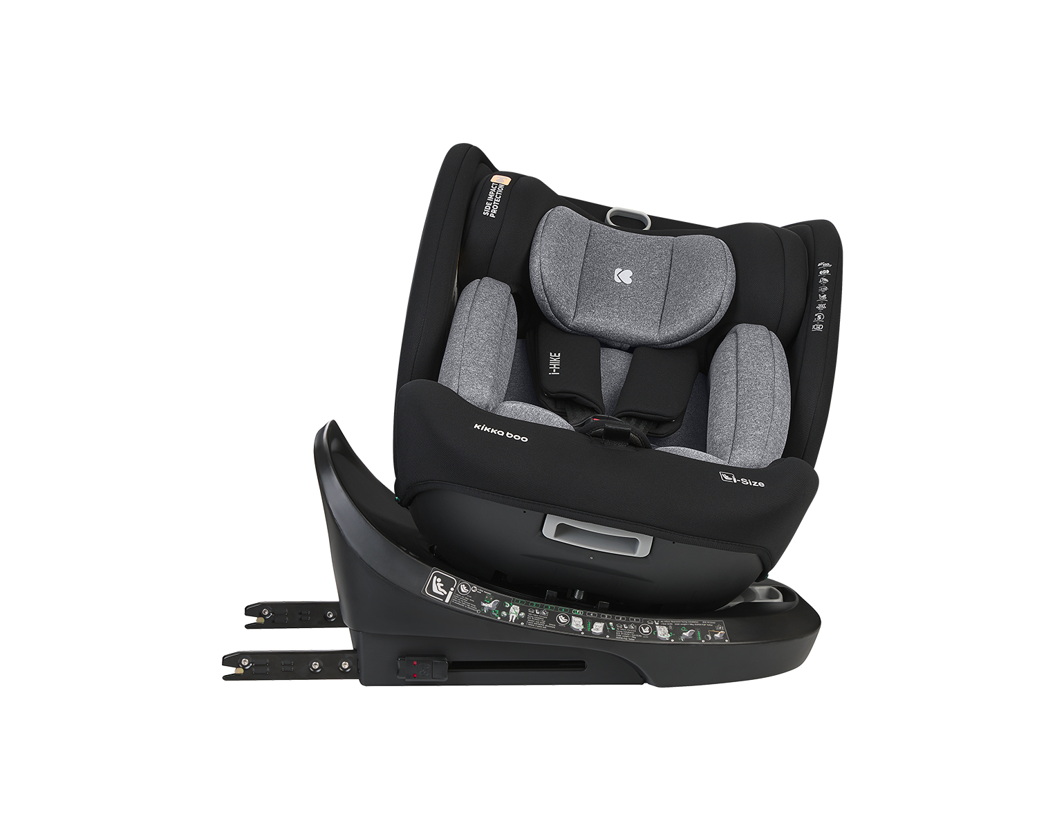 Silla de coche 40-150 cm i-Hike i-SIZE Gris Claro