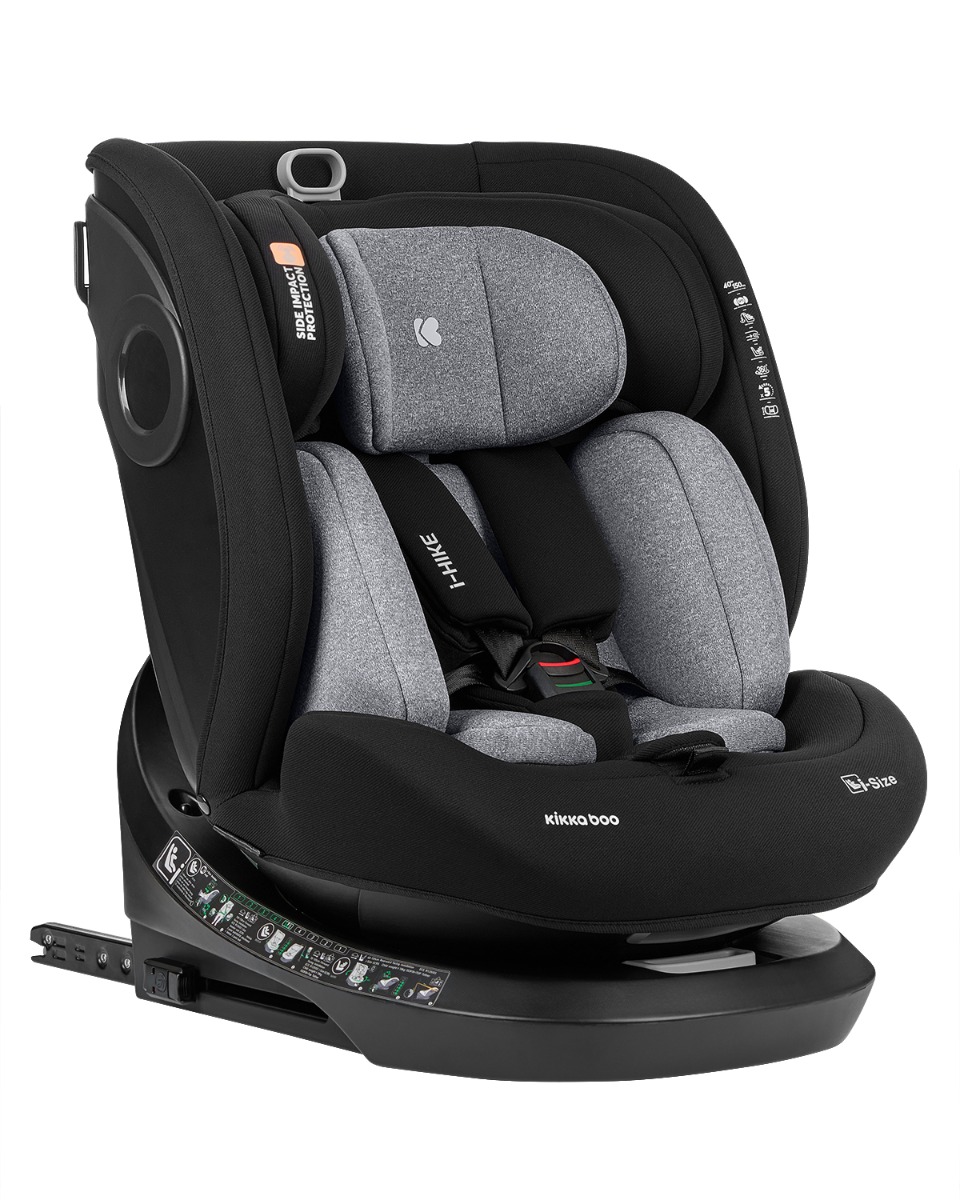 Silla de coche 40-150 cm i-Hike i-SIZE Gris Claro