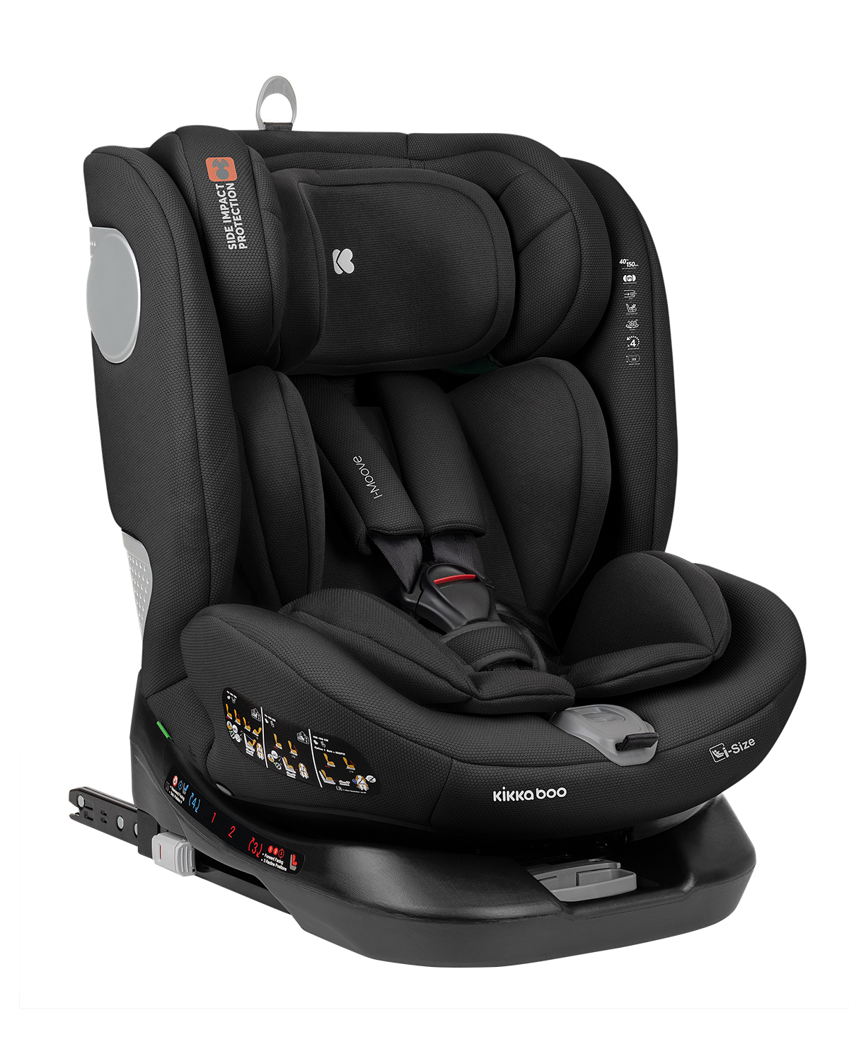 Silla de coche 40-150 cm i-Moove i-SIZE Negro