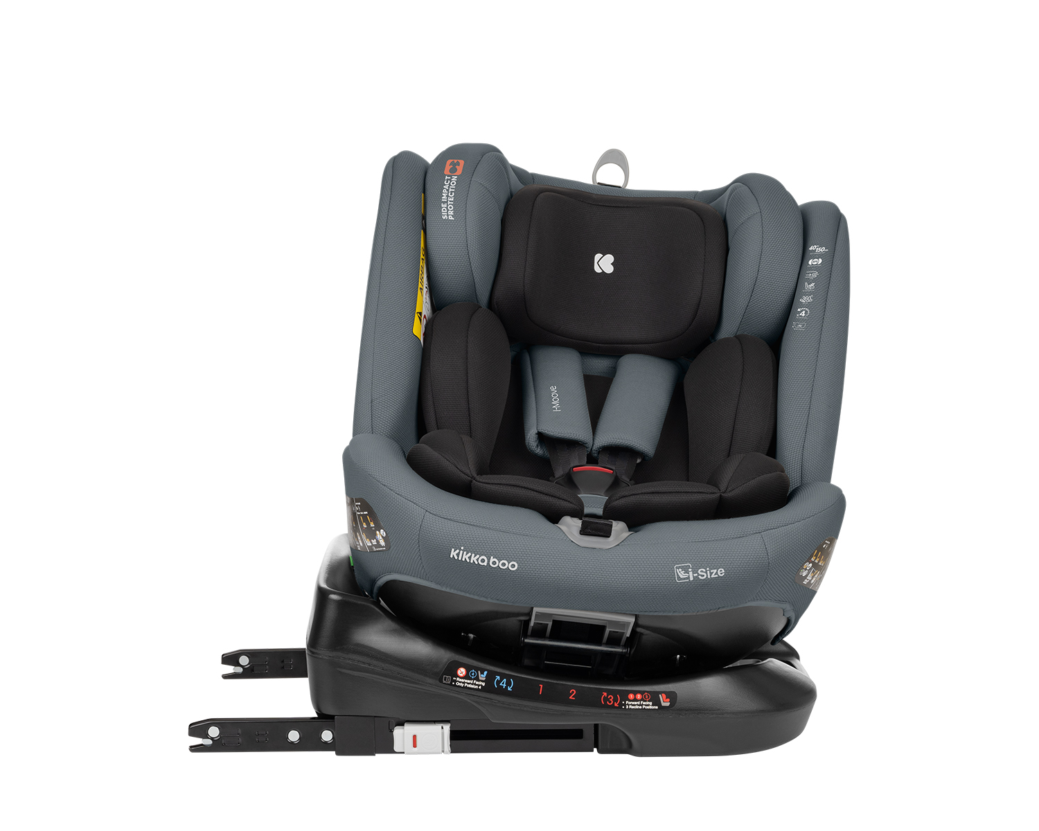 Silla de coche 40-150 cm i-Moove i-SIZE Gris Oscuro