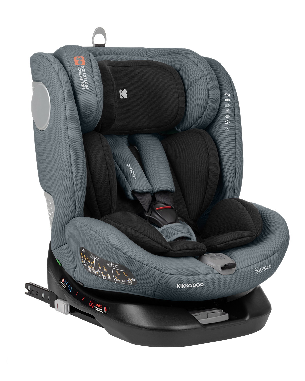 Silla de coche 40-150 cm i-Moove i-SIZE Gris Oscuro