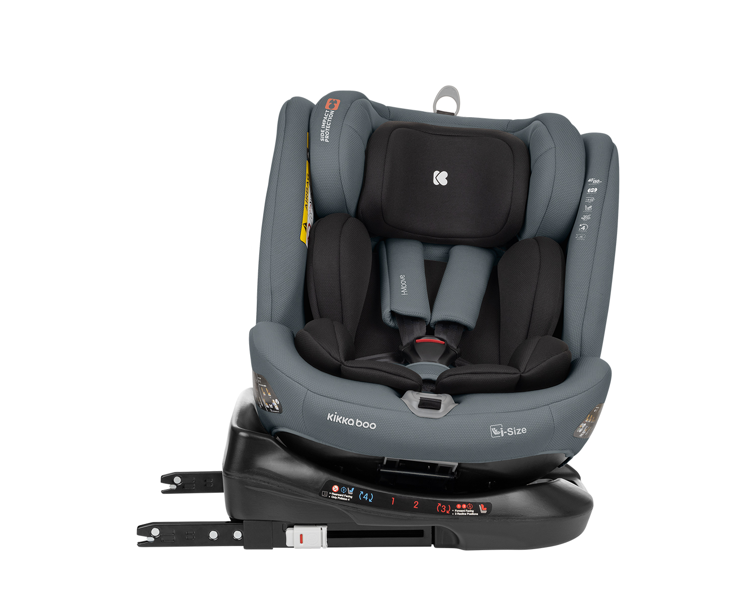 Silla de coche 40-150 cm i-Moove i-SIZE Gris Oscuro