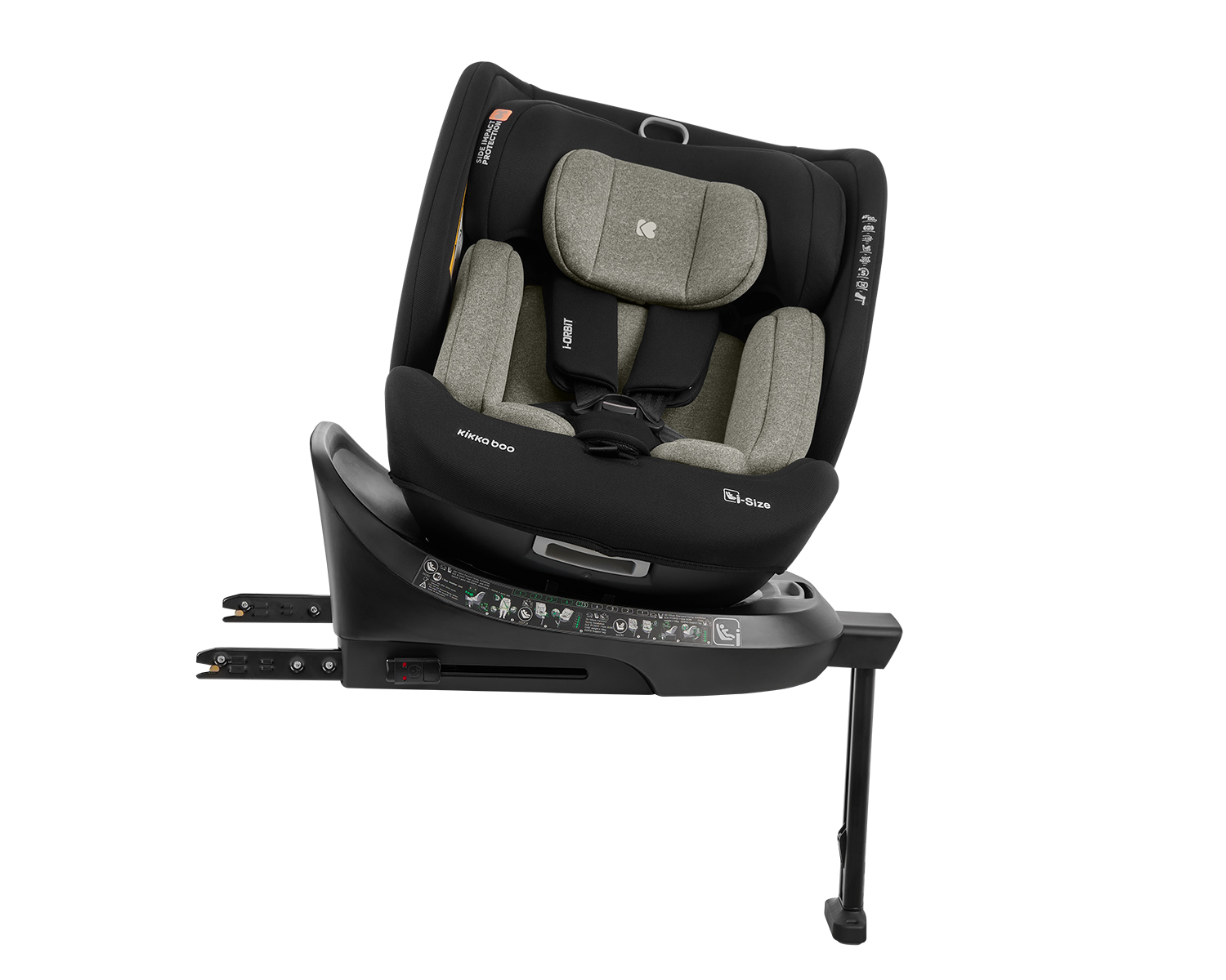 Silla de coche 40-150 cm i-Orbit i-SIZE Verde Militar
