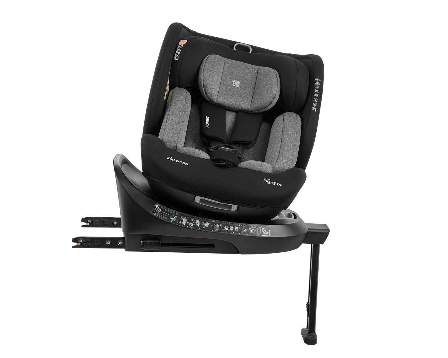Silla de coche 40-150 cm i-Orbit i-SIZE Gris Oscuro