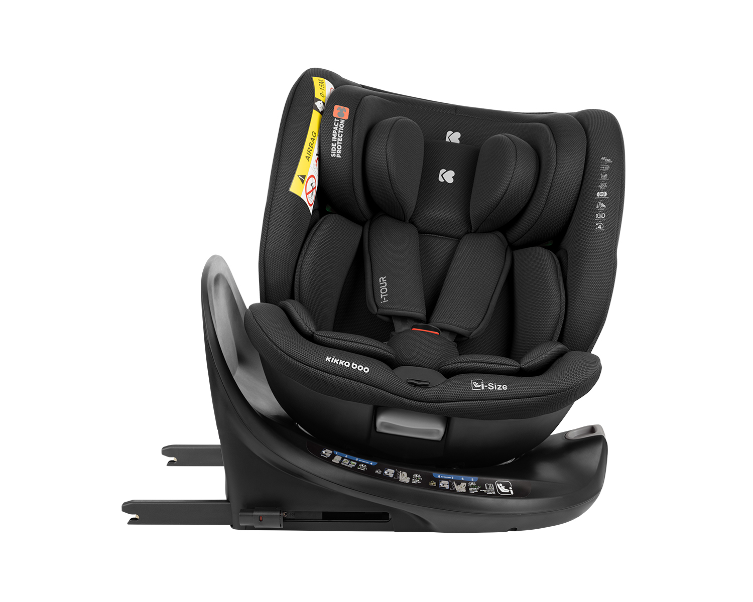 Silla de coche 40-150 cm i-Tour i-SIZE Negro