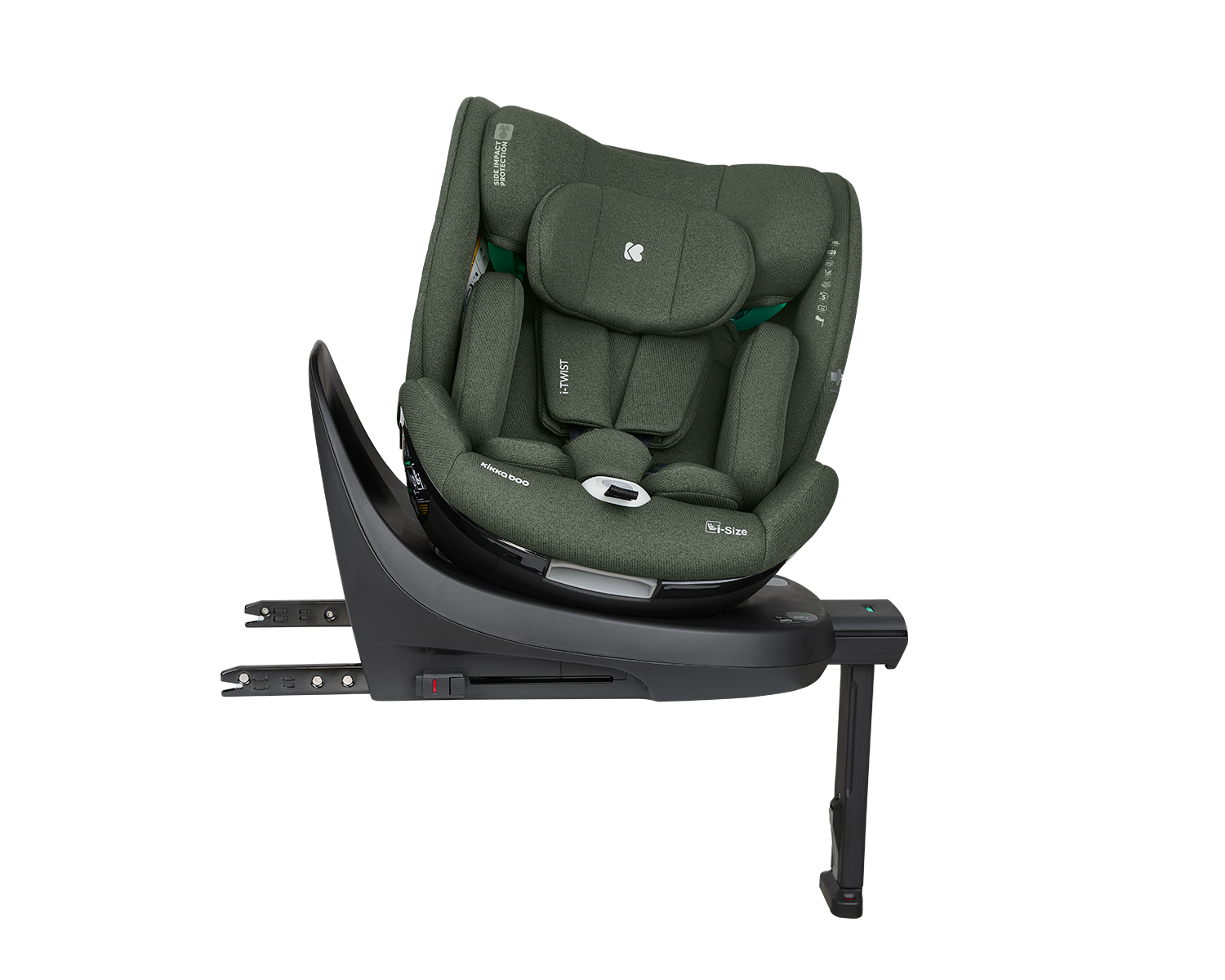 Silla de coche 40-150 cm i-Twist i-SIZE Verde Militar