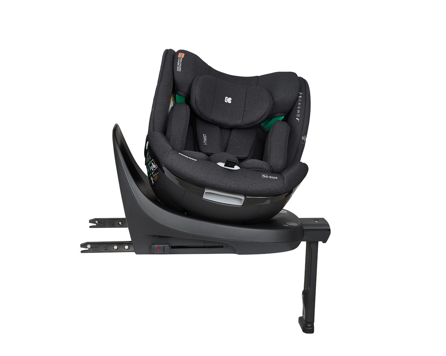 Silla de coche 40-150 cm i-Twist i-SIZE Negro