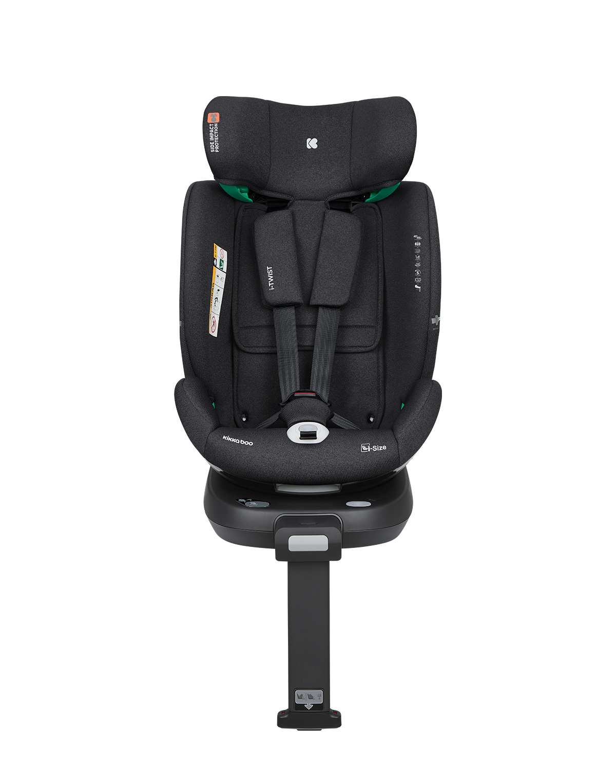 Silla de coche 40-150 cm i-Twist i-SIZE Negro