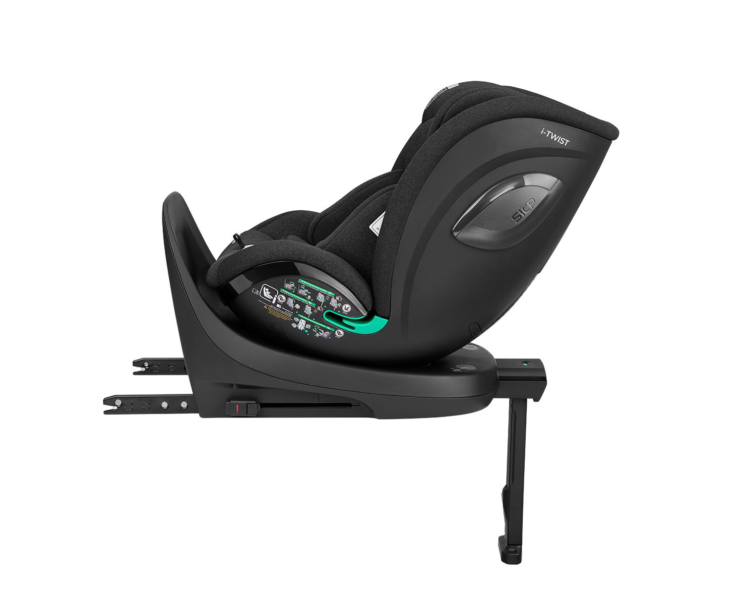 Silla de coche 40-150 cm i-Twist i-SIZE Negro