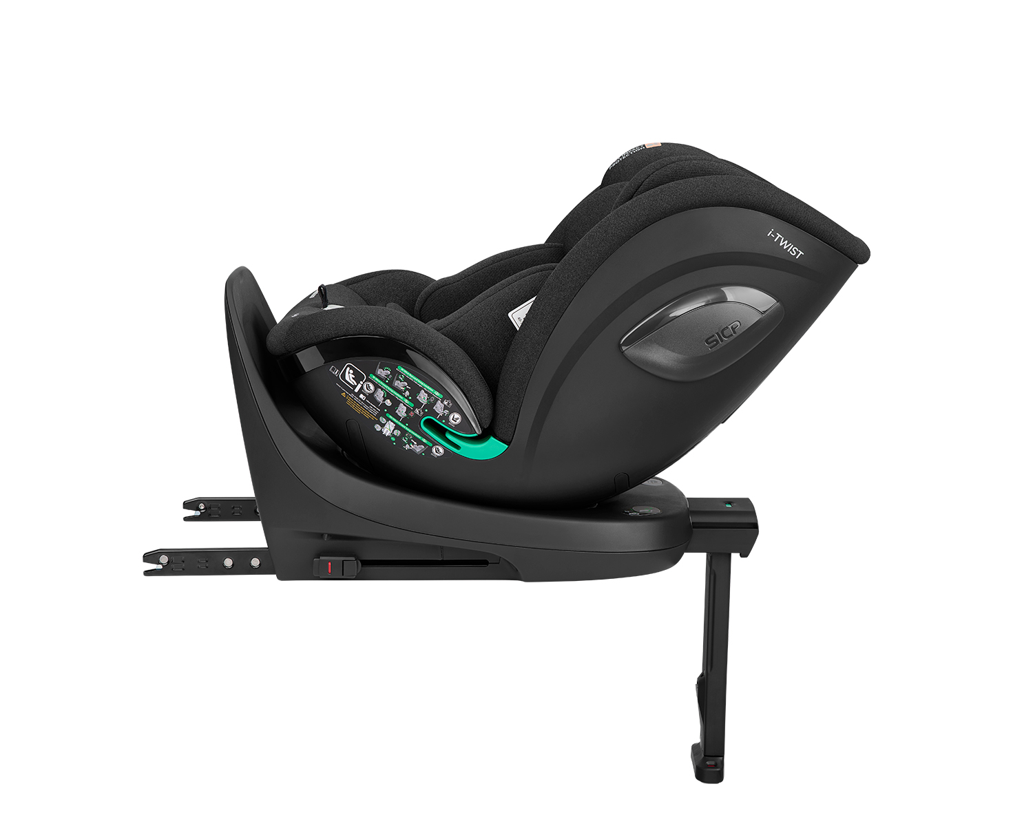 Silla de coche 40-150 cm i-Twist i-SIZE Negro