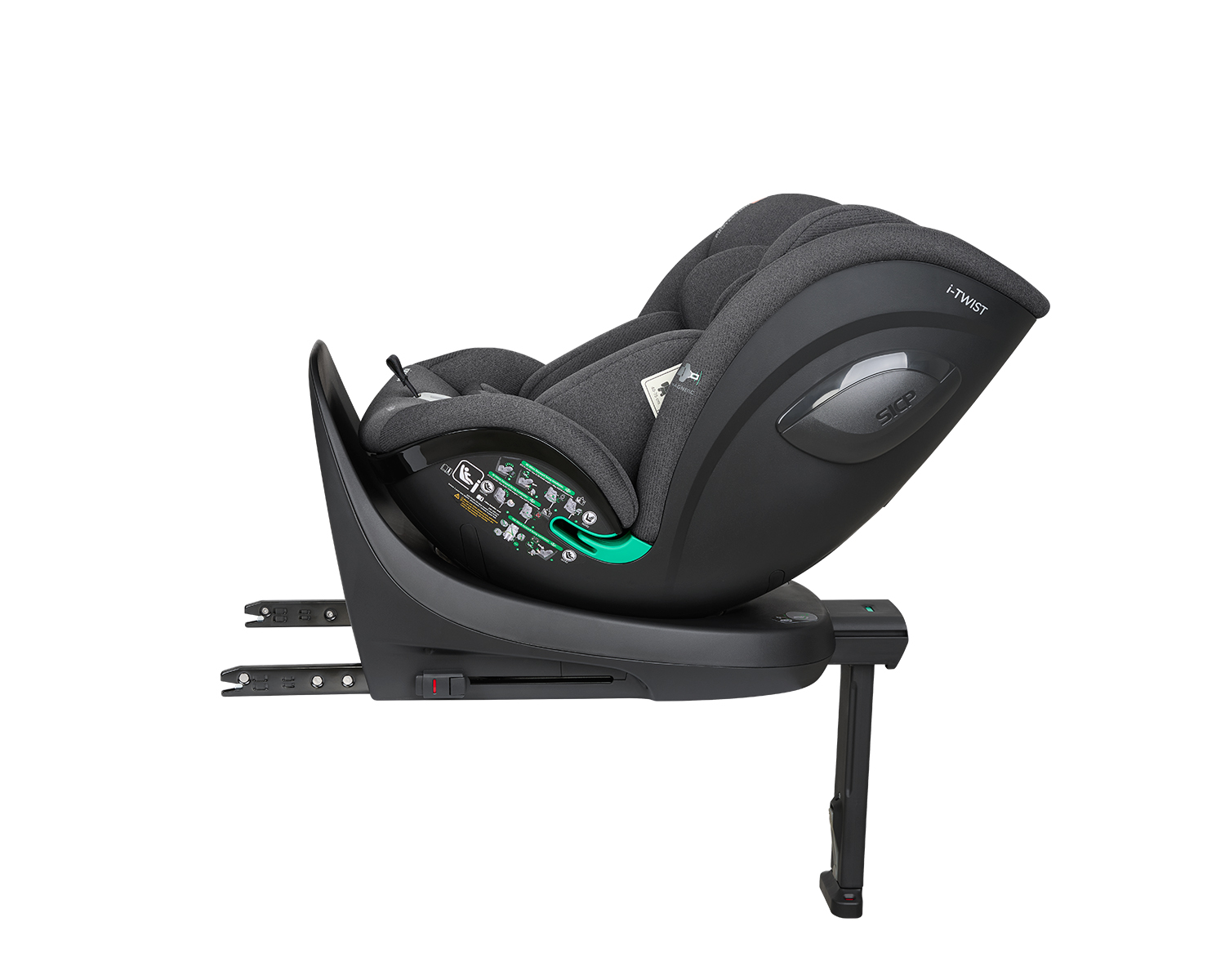 Silla de coche 40-150 cm i-Twist i-SIZE Gris Oscuro