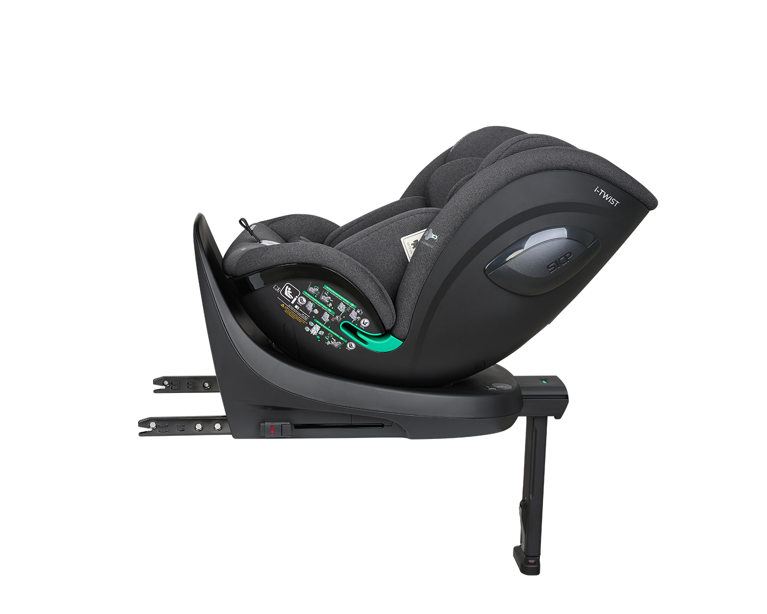 Silla de coche 40-150 cm i-Twist i-SIZE Gris Oscuro