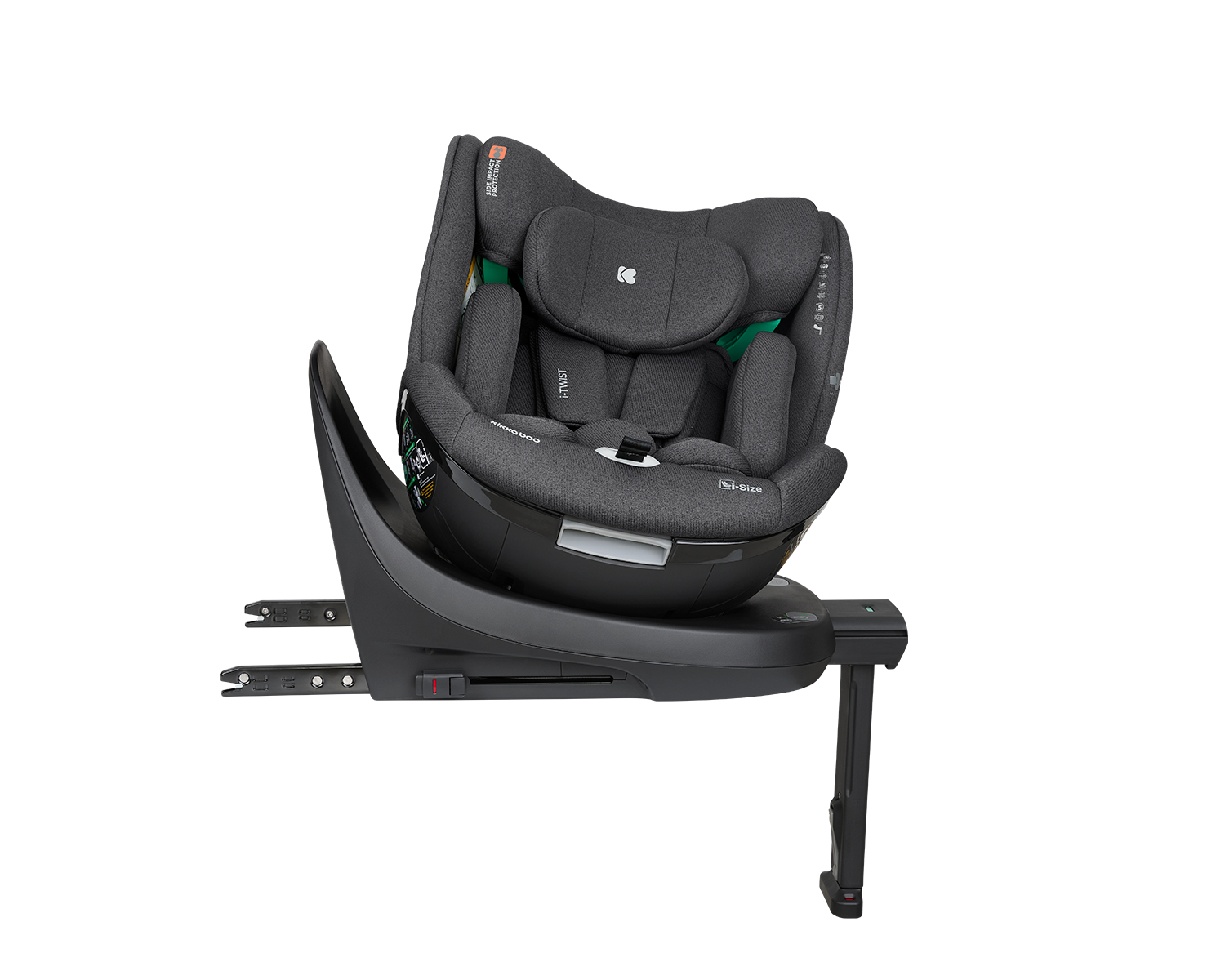 Silla de coche 40-150 cm i-Twist i-SIZE Gris Oscuro