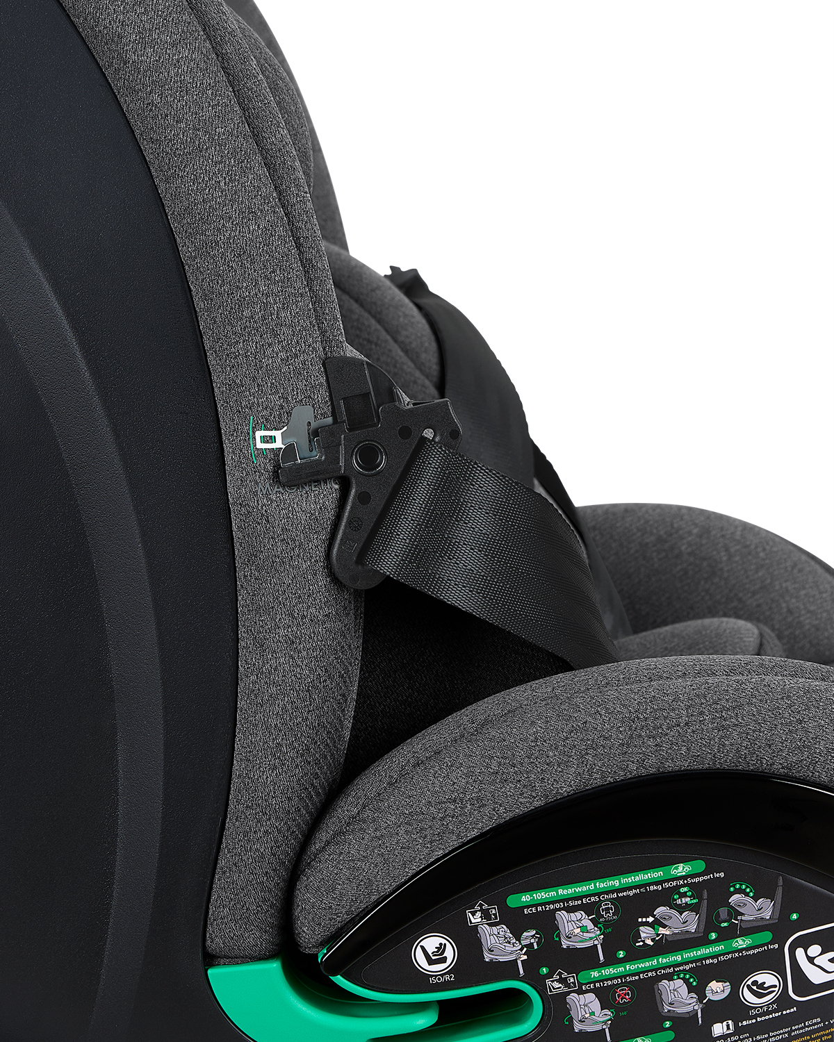 Silla de coche 40-150 cm i-Twist i-SIZE Gris Oscuro