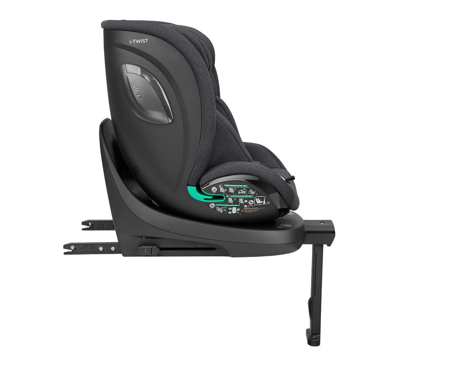 Silla de coche 40-150 cm i-Twist i-SIZE Gris Oscuro