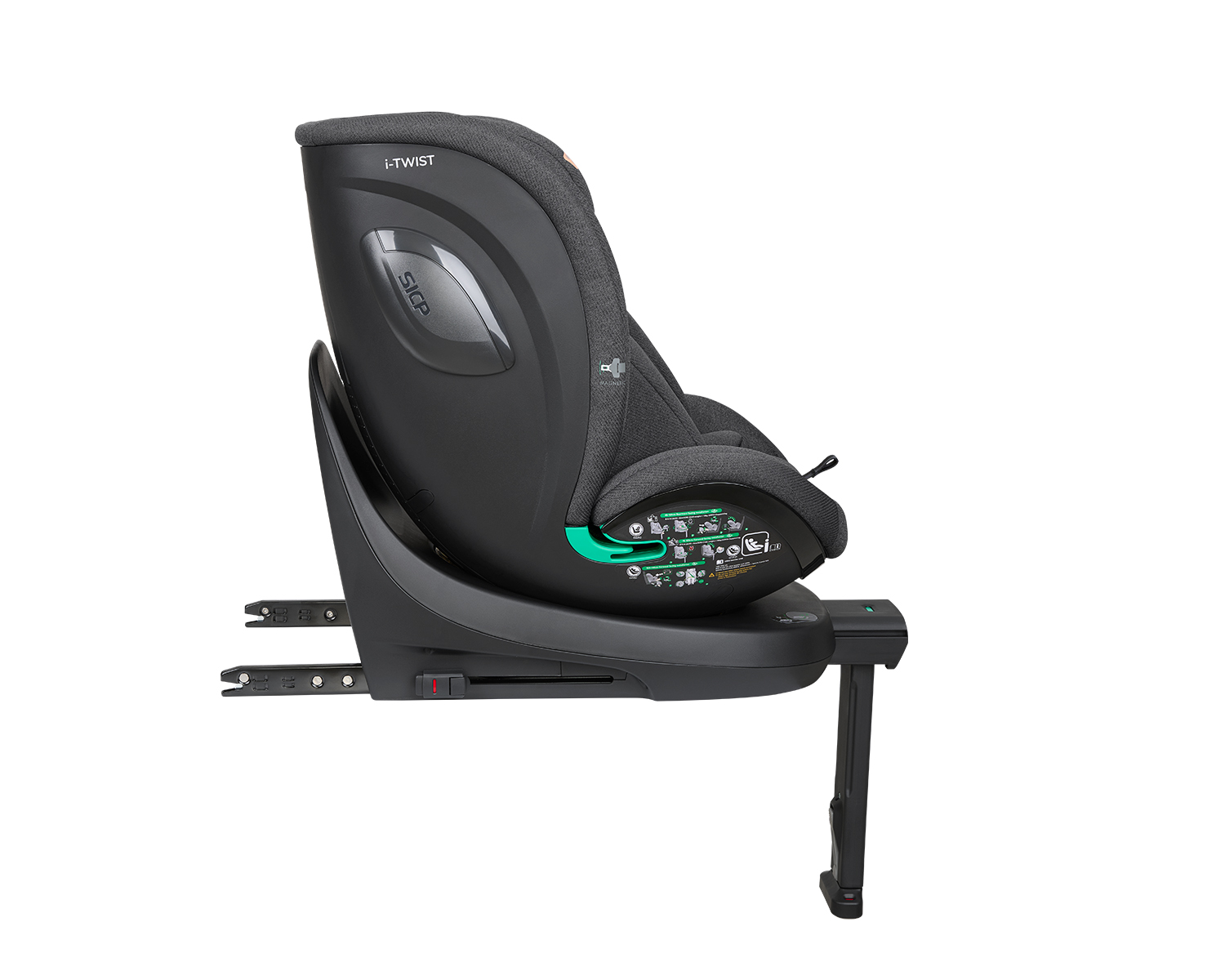 Silla de coche 40-150 cm i-Twist i-SIZE Gris Oscuro