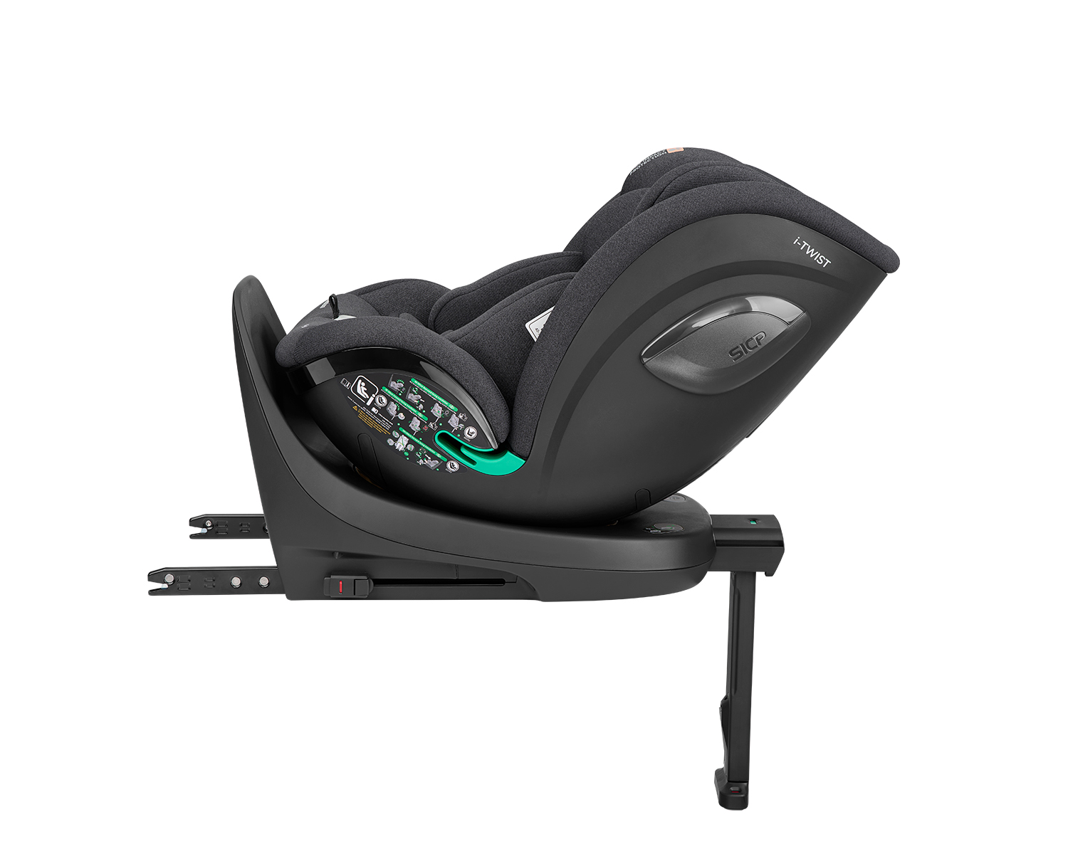 Silla de coche 40-150 cm i-Twist i-SIZE Gris Oscuro