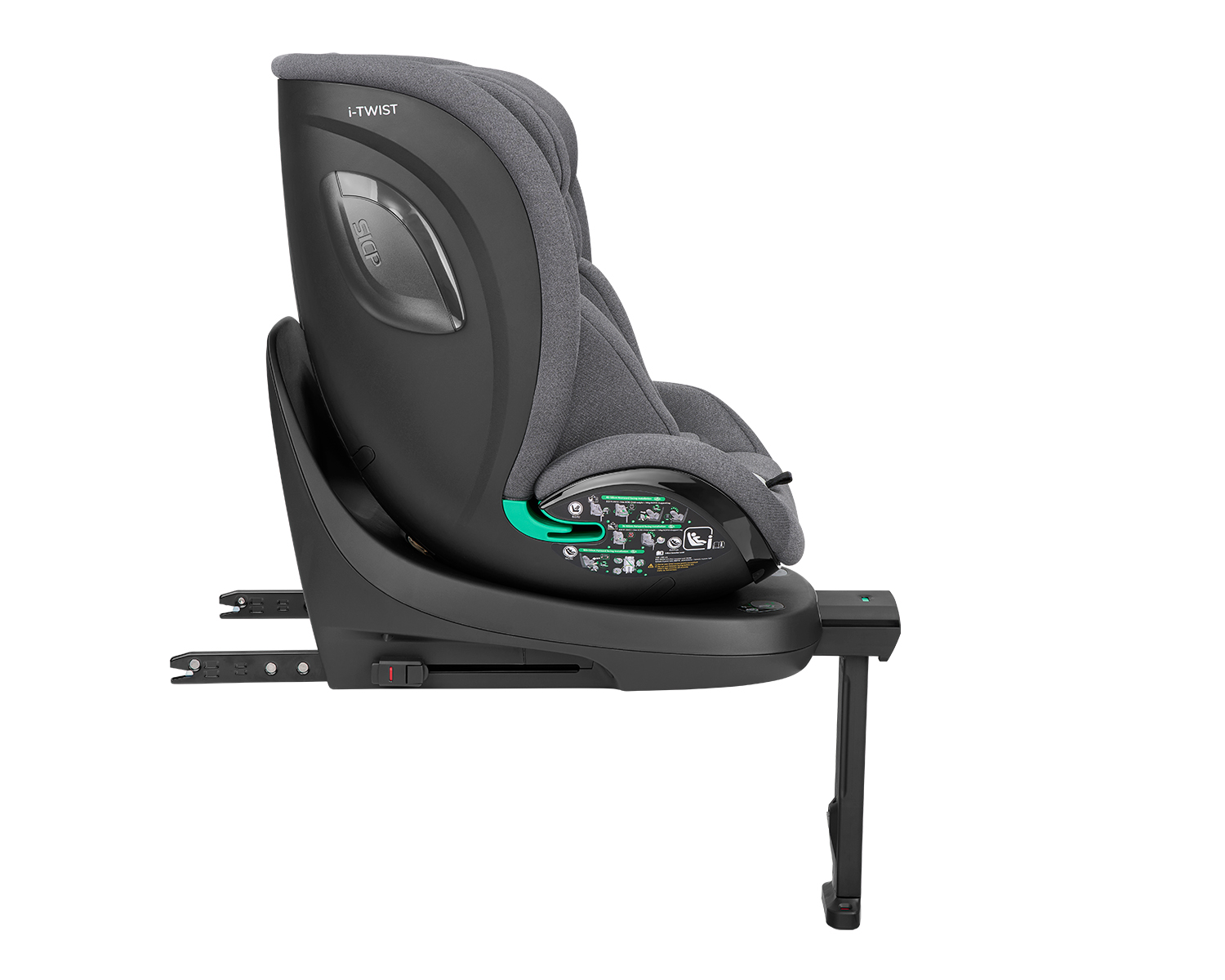 Silla de coche 40-150 cm i-Twist i-SIZE Gris Claro