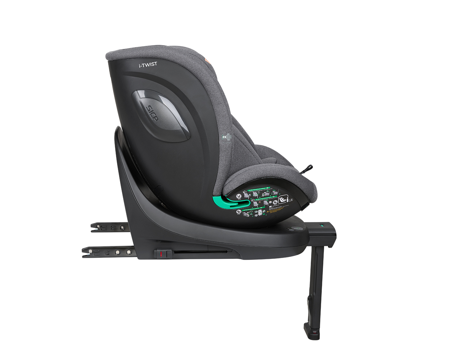 Silla de coche 40-150 cm i-Twist i-SIZE Gris Claro