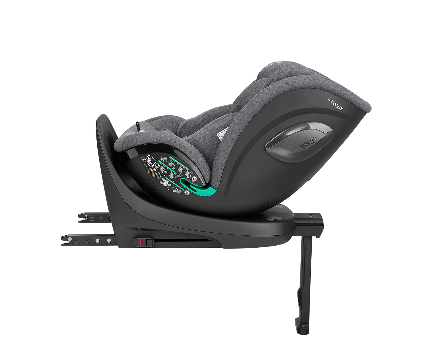 Silla de coche 40-150 cm i-Twist i-SIZE Gris Claro