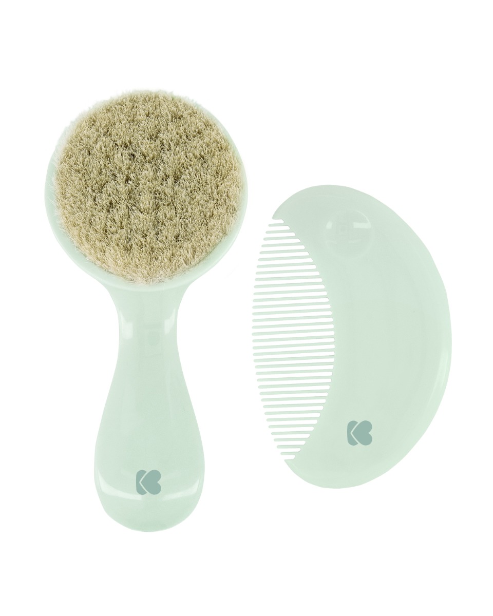 Peine y cepillo con cerdas naturales Savanna Menta