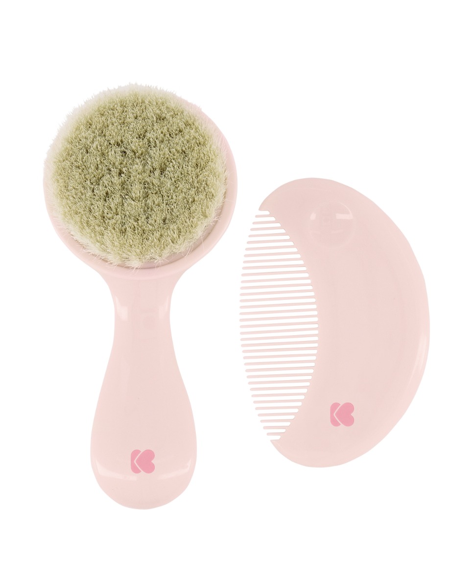 Peine y cepillo con cerdas naturales Savanna Rosa