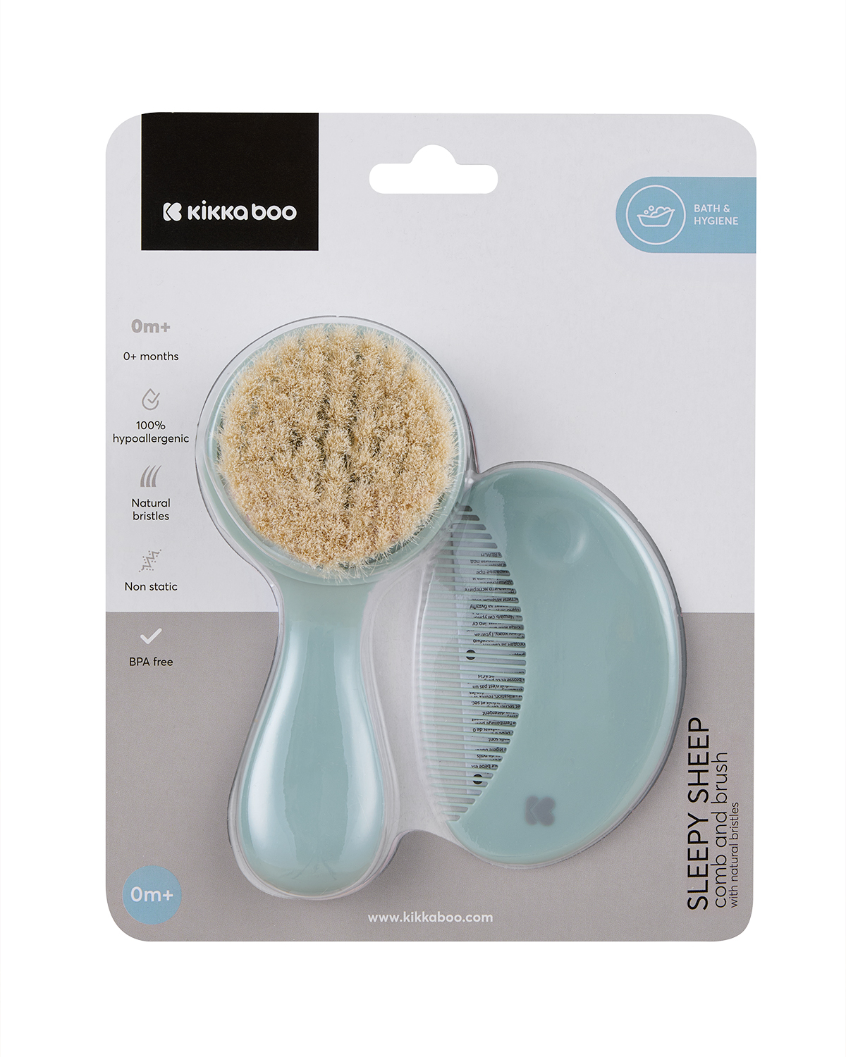 Peine y cepillo con cerdas naturales Sleepy Sheep