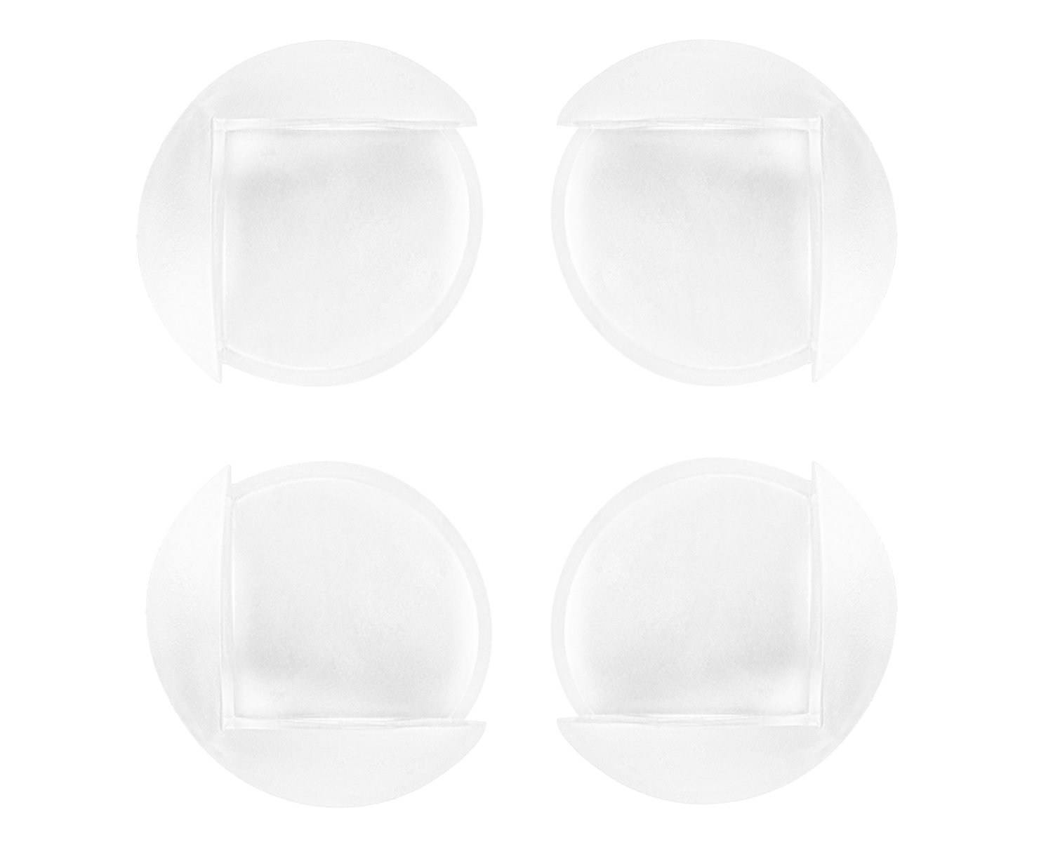 Protectores de esquina pequeños de forma redonda 4uds