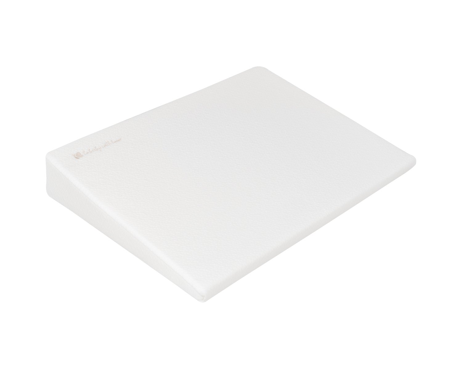 Almohada cuña de cuna de espuma viscoelástica Airknit Blanco