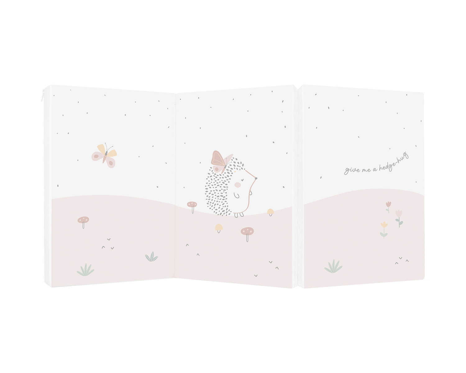 Foldable mattress 60/120/5 cm Hedge-hugs