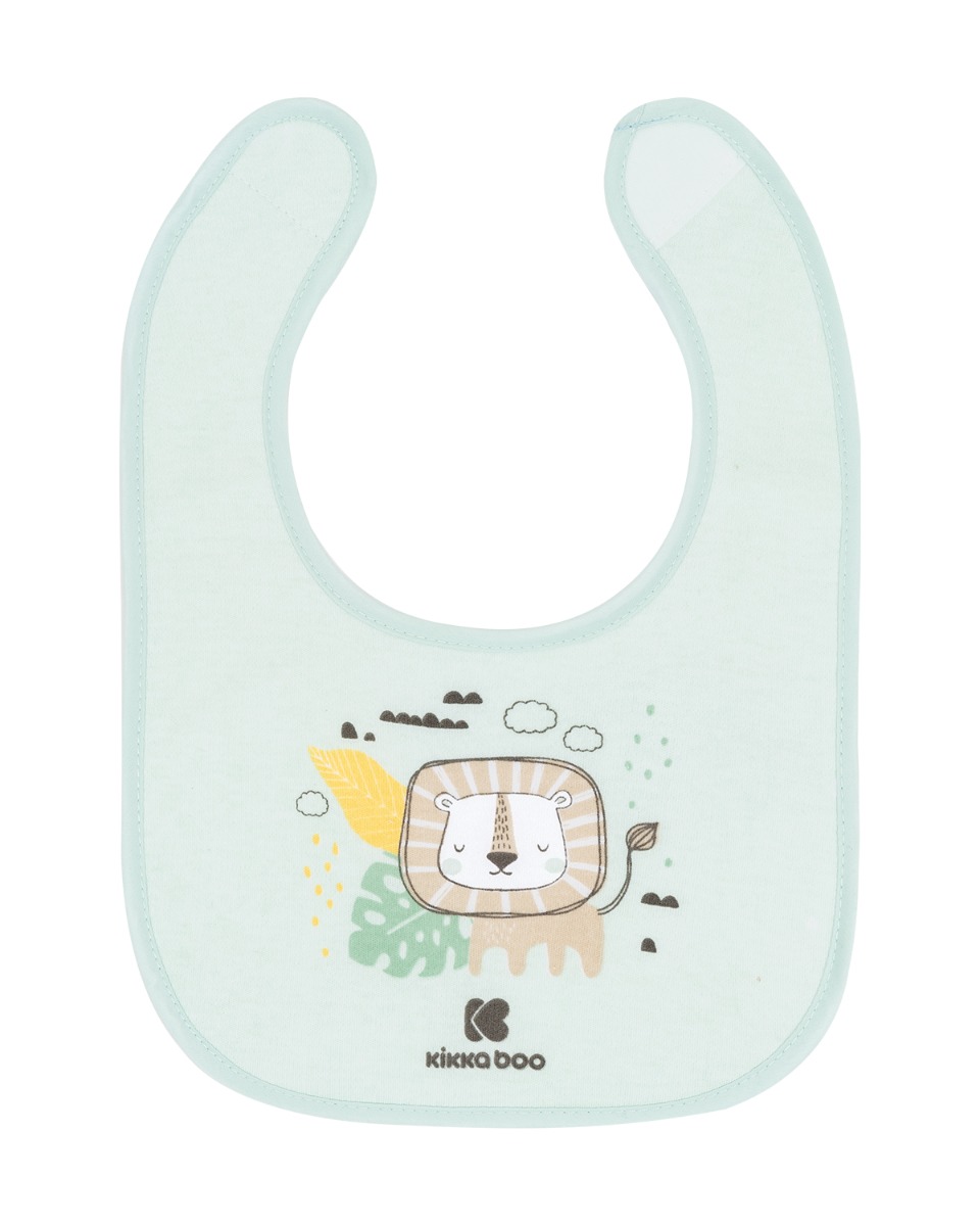 Set de 3 baberos de algodón Savanna Menta