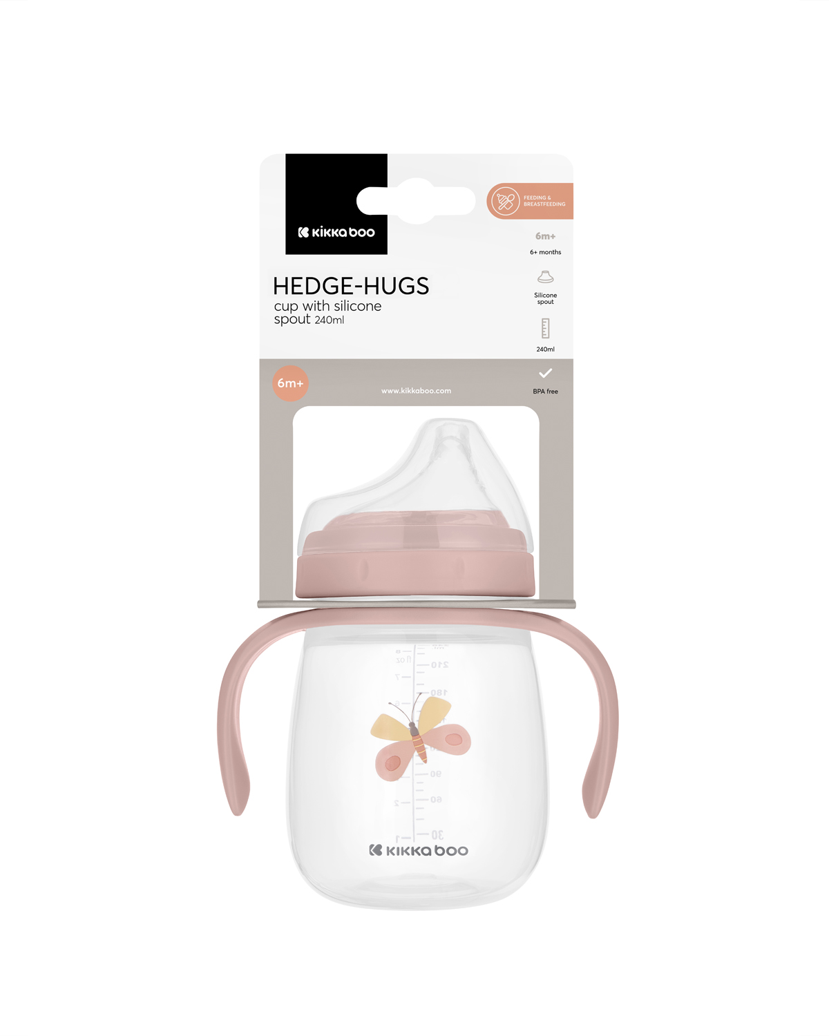 Taza con boquilla de silicona 240ml Hedge-hugs