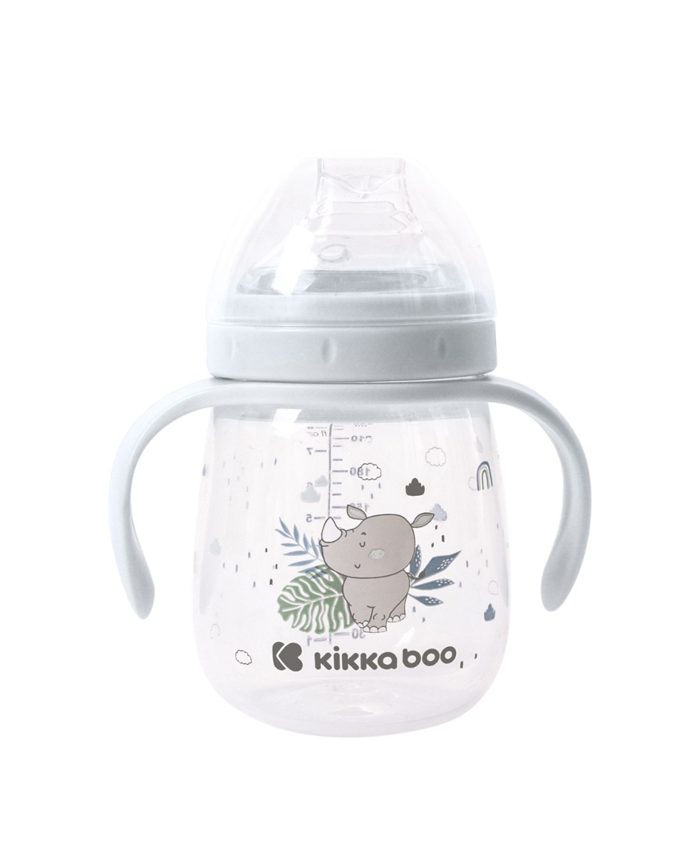 Taza con boquilla de silicona 240ml Savanna Azul