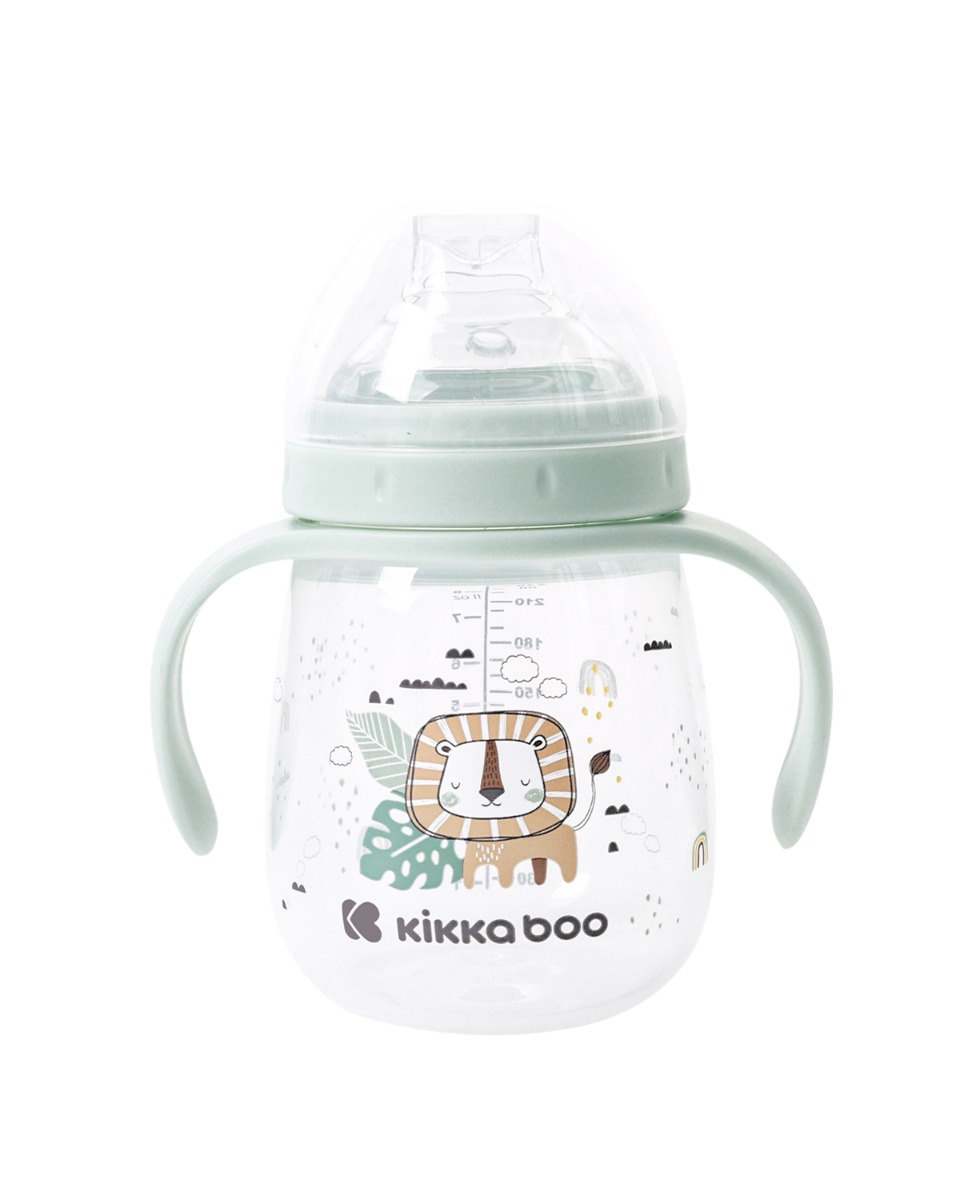 Taza con boquilla de silicona 240ml Savanna Menta