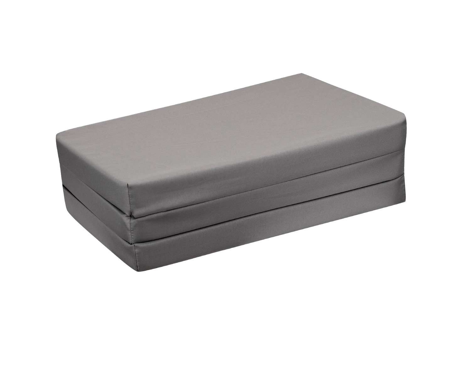 Colchón plegable 59/118/5 cm poliéster Gris Oscuro