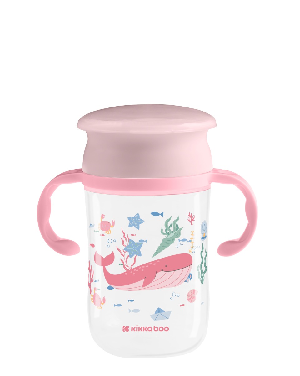Taza 360º con asas 300ml Deep Sea Rosa
