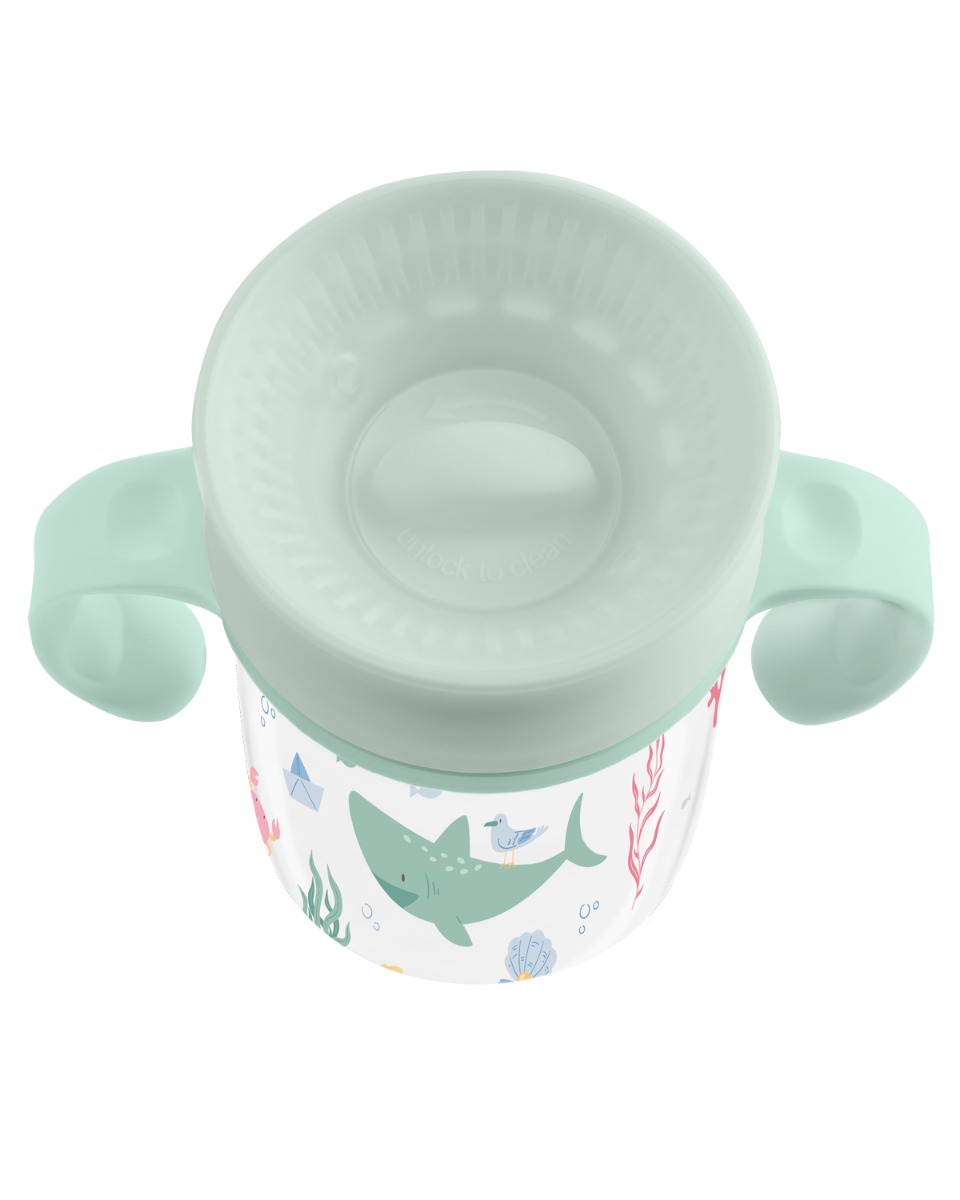 Taza 360º con asas 300ml Deep Sea Menta