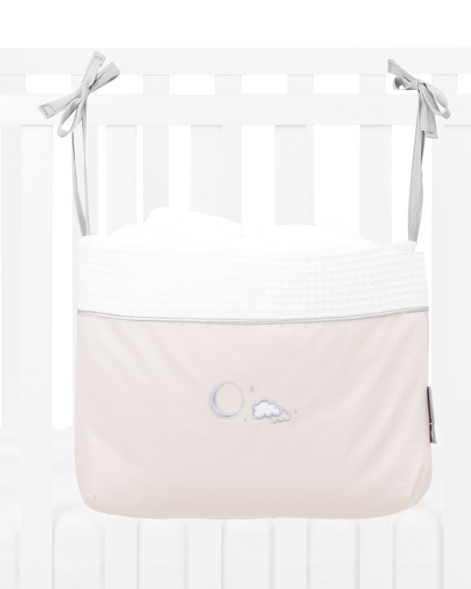 Cesta de pañales con lazos Dream Big Beige