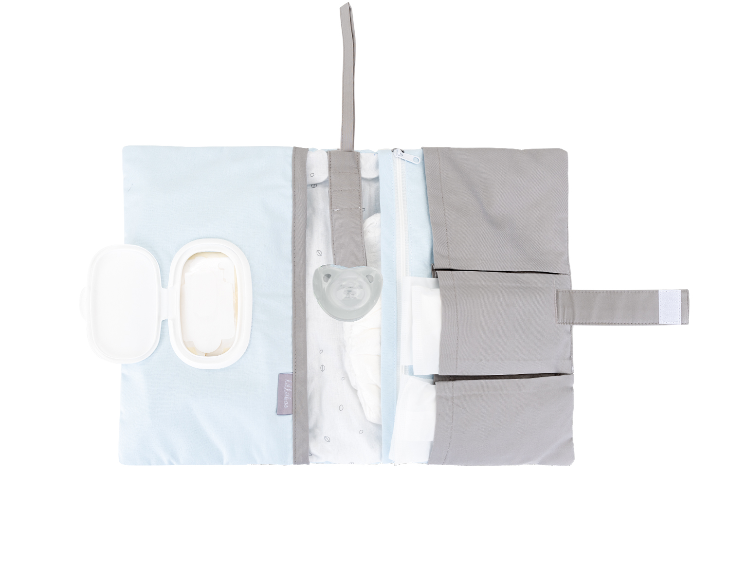 Portapañales bordado Dream Big Azul