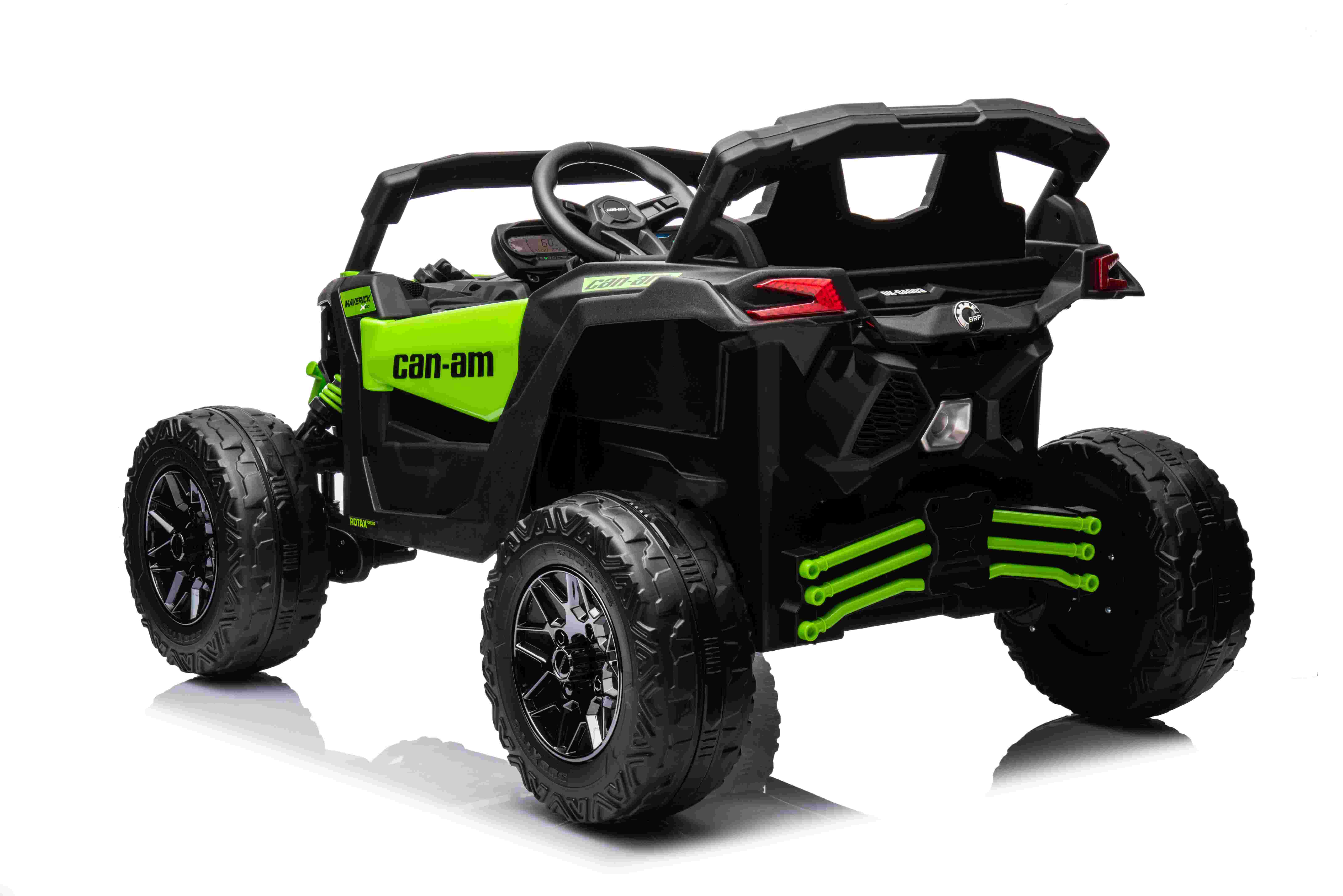 Акумулаторна кола Licensed Can Am Maverick UTV Green — снимка 3