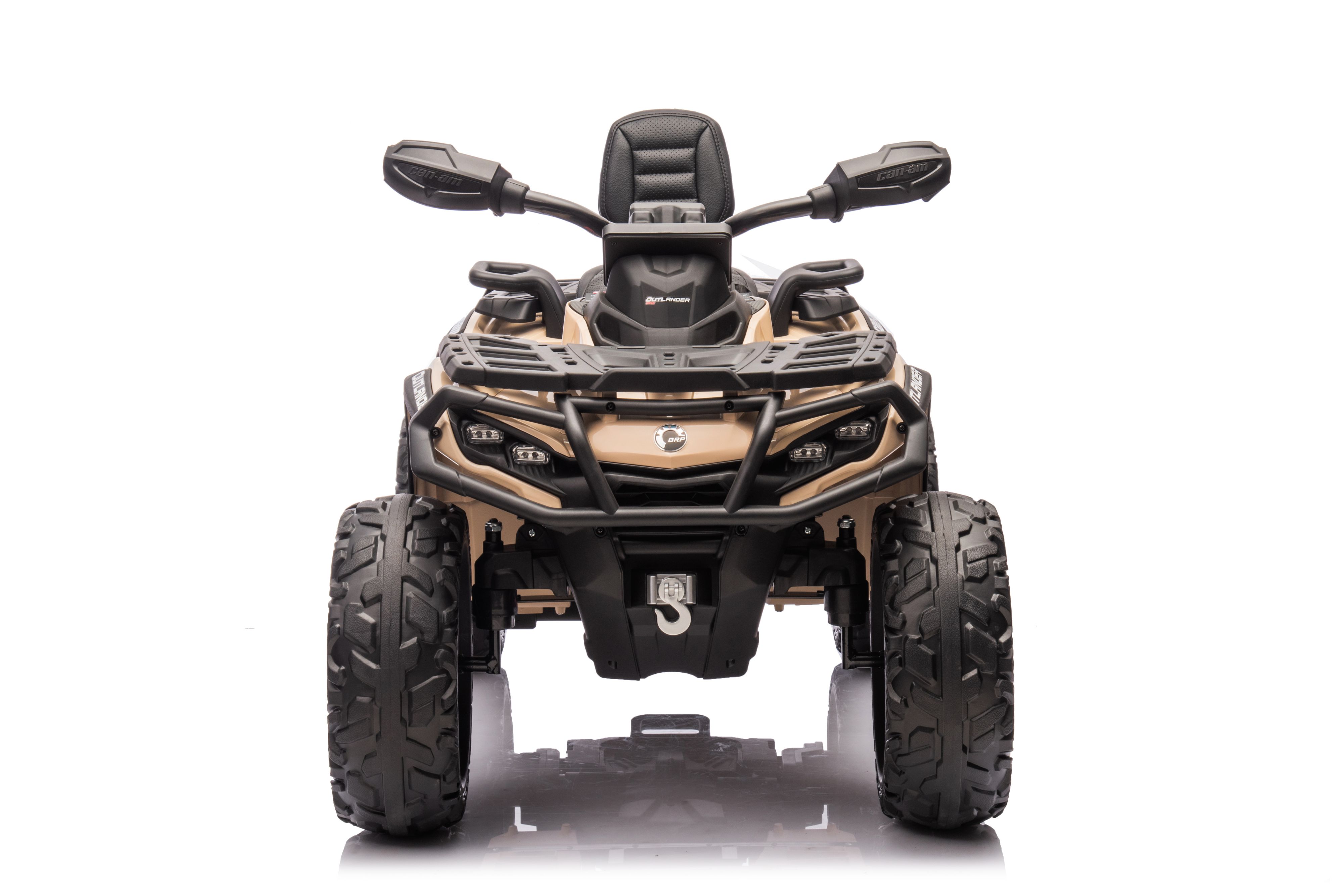 Акумулаторна кола Licensed Can Am Outlander ATV Khaki — снимка 2