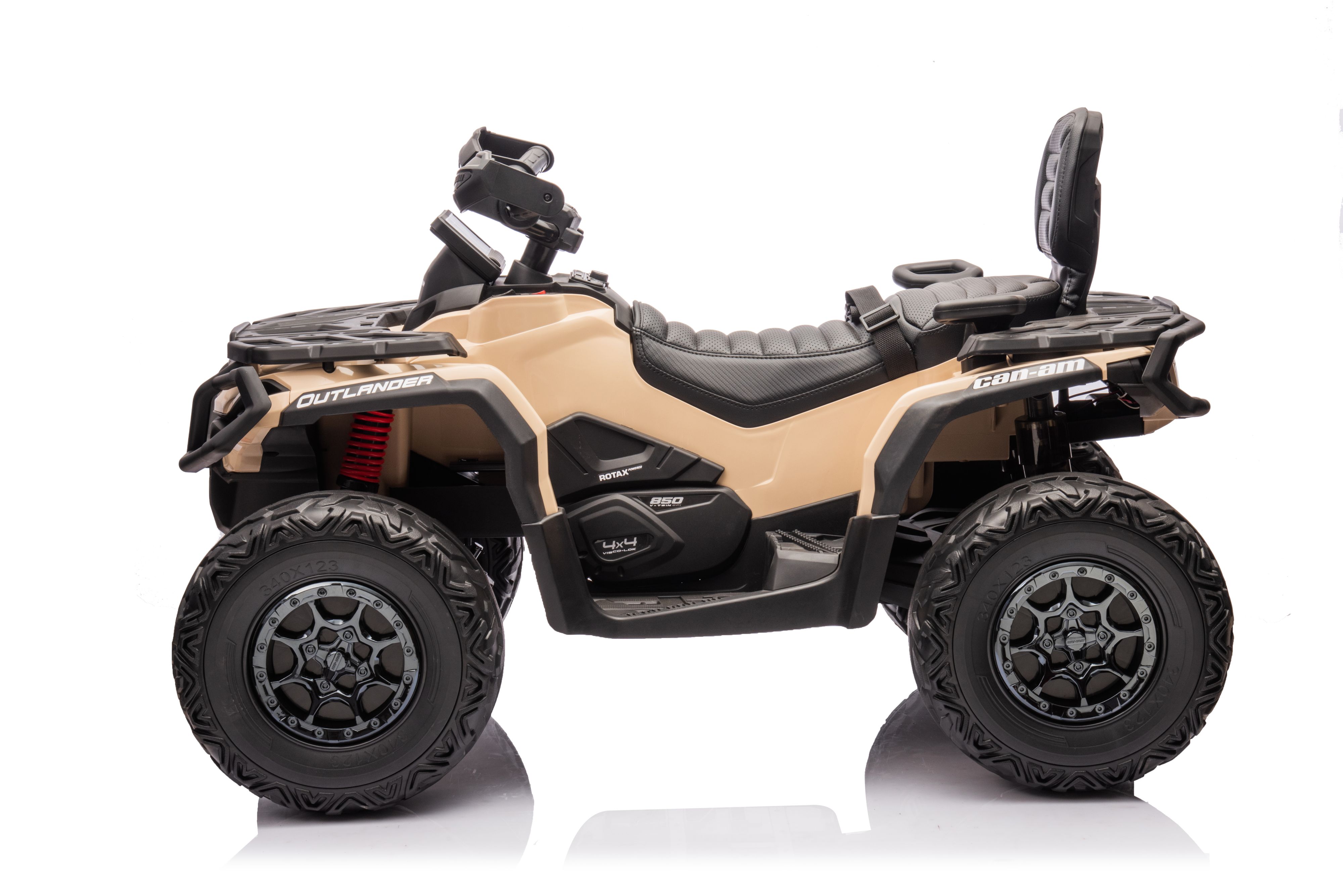 Акумулаторна кола Licensed Can Am Outlander ATV Khaki — снимка 6