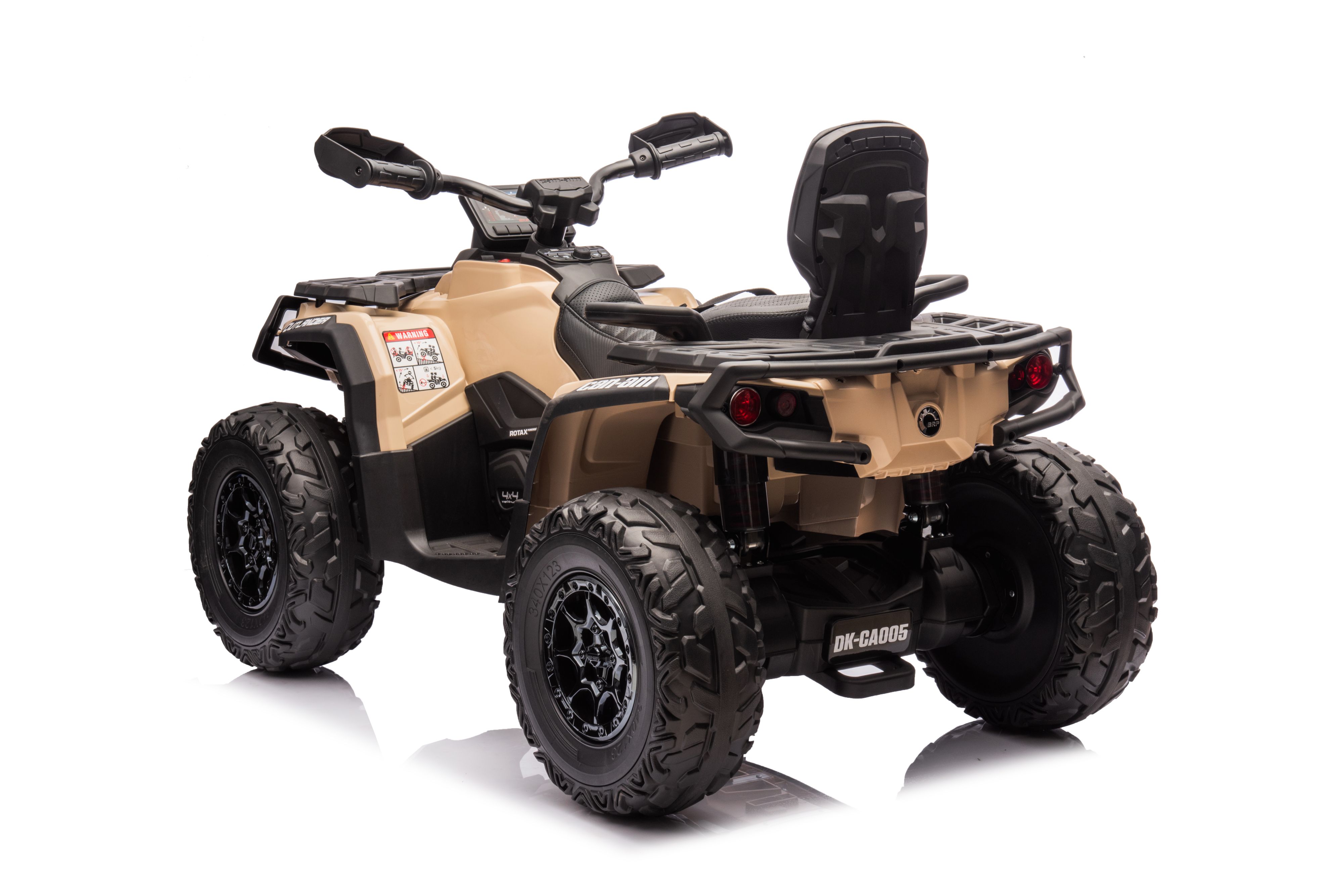 Акумулаторна кола Licensed Can Am Outlander ATV Khaki — снимка 3