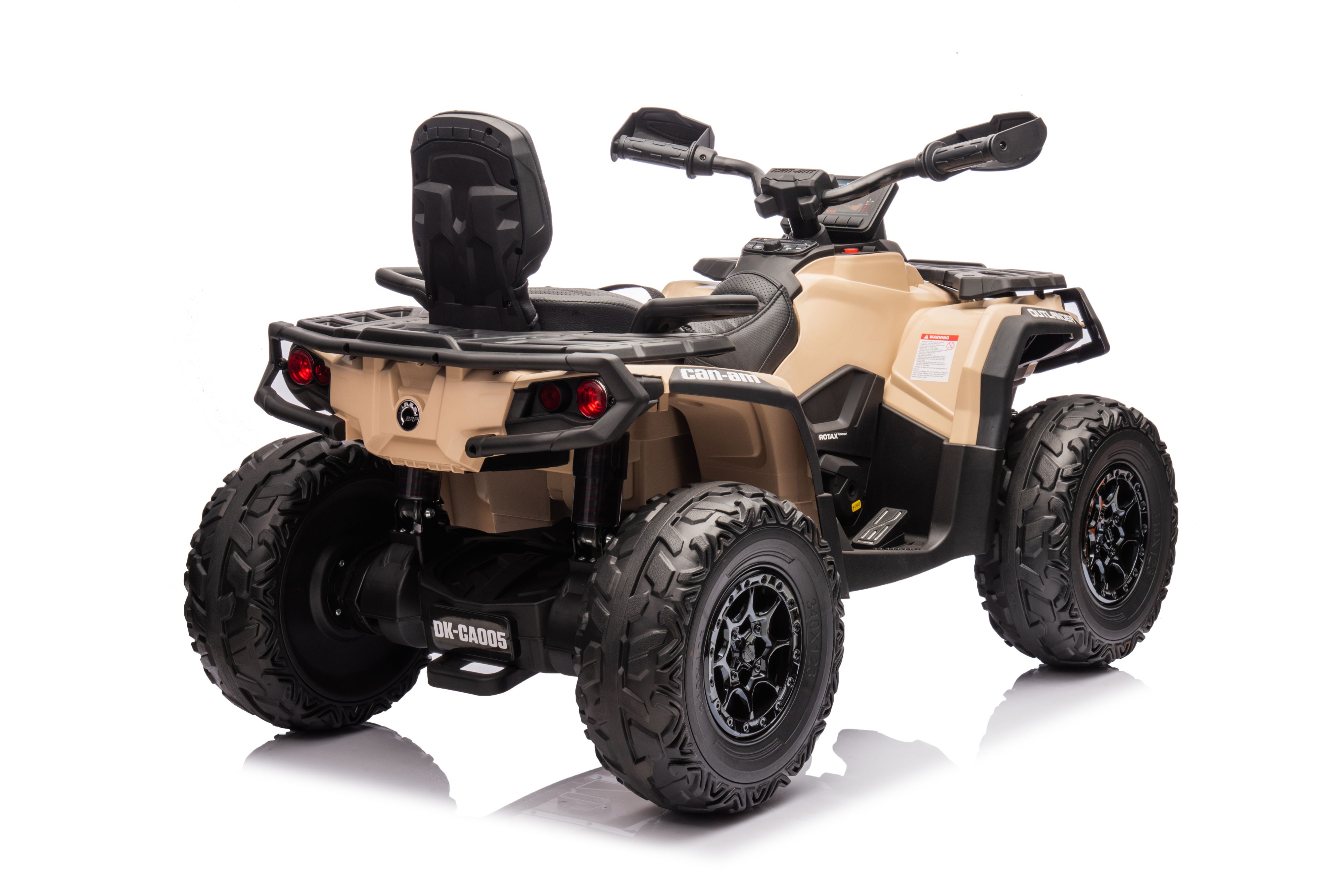 Акумулаторна кола Licensed Can Am Outlander ATV Khaki — снимка 4