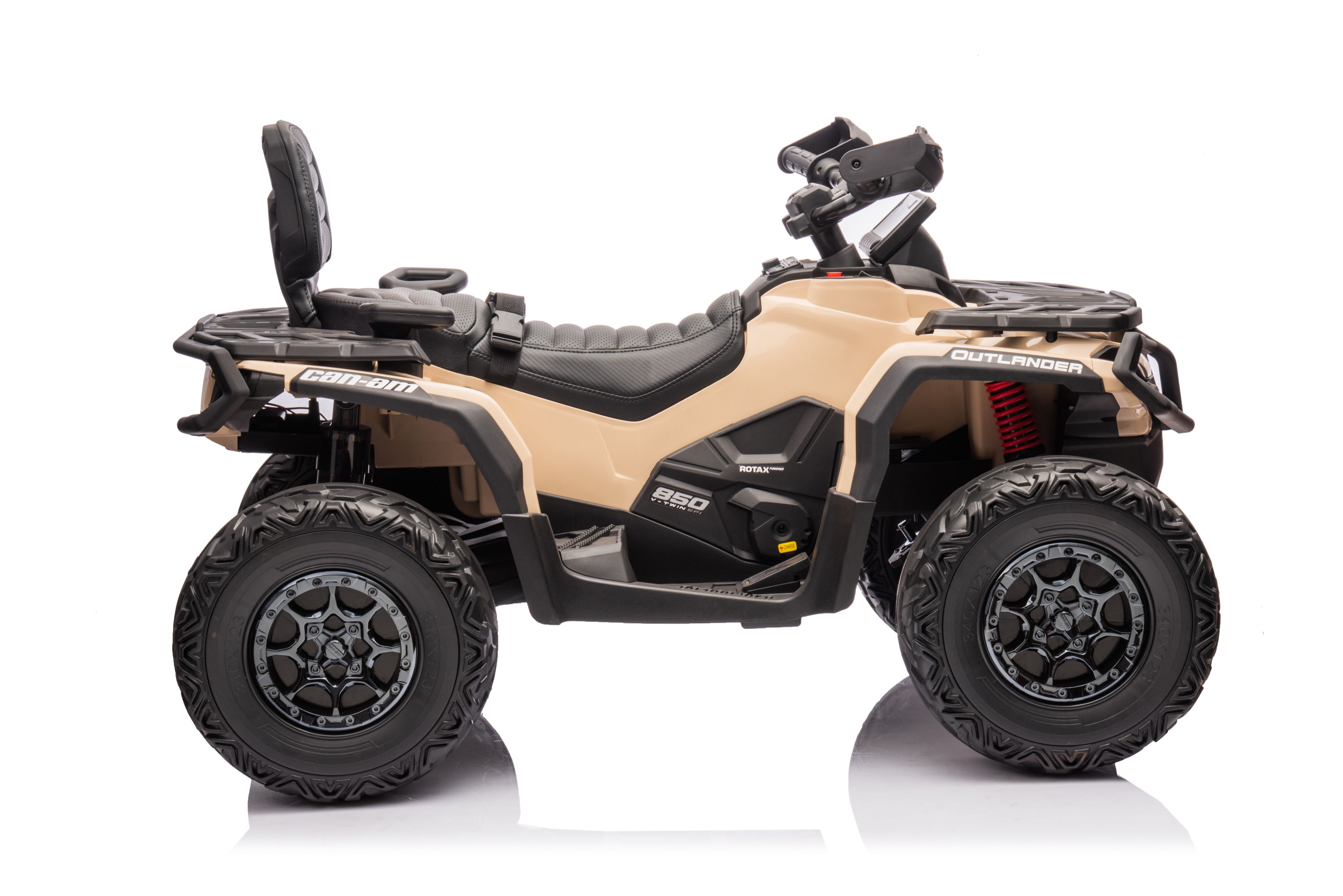 Акумулаторна кола Licensed Can Am Outlander ATV Khaki — снимка 5