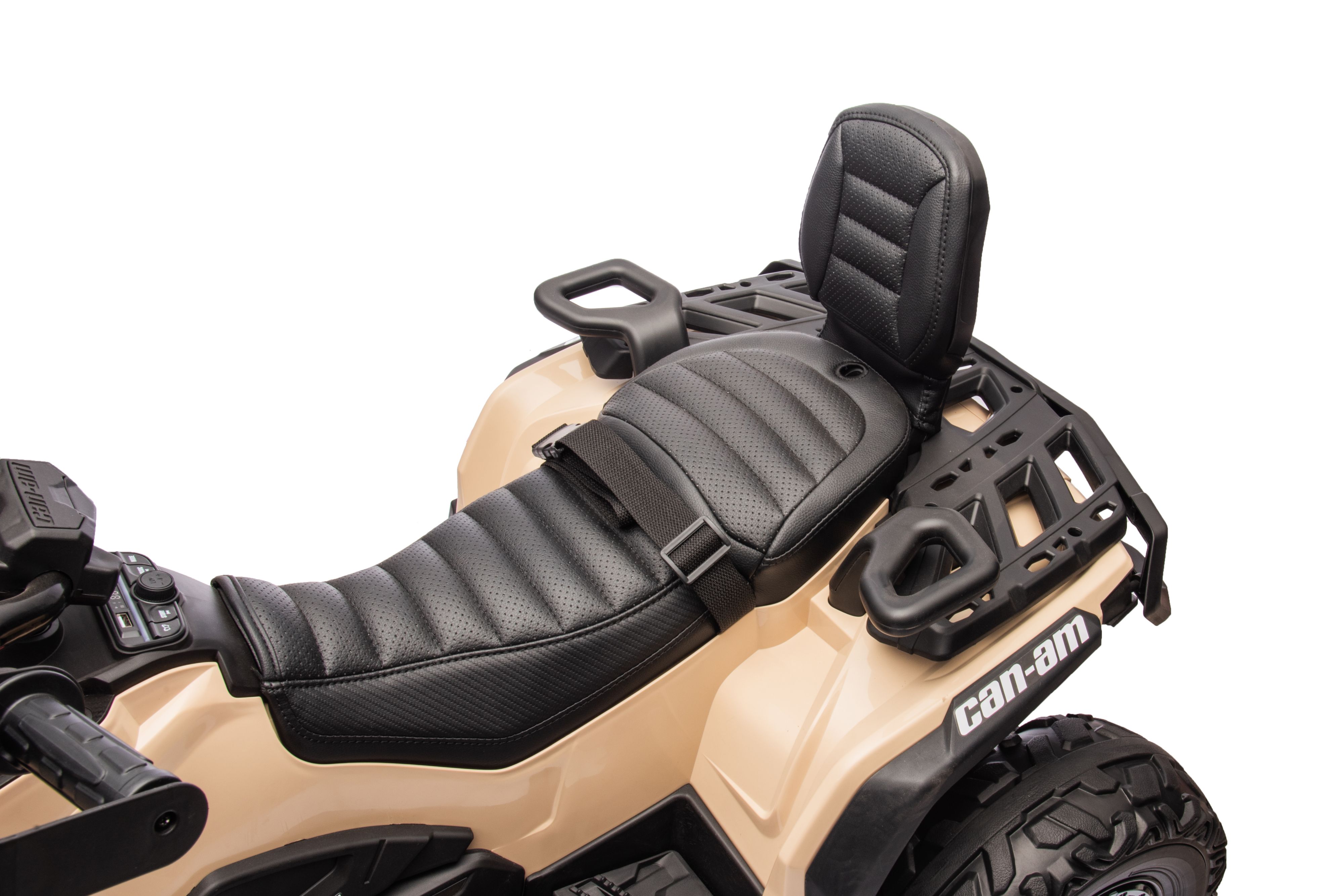 Акумулаторна кола Licensed Can Am Outlander ATV Khaki — снимка 8