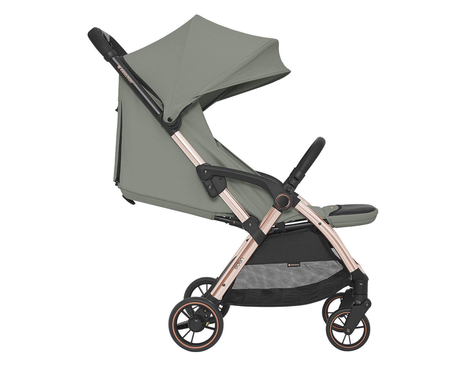 Silla de paseo autoplegable Eden Verde Militar