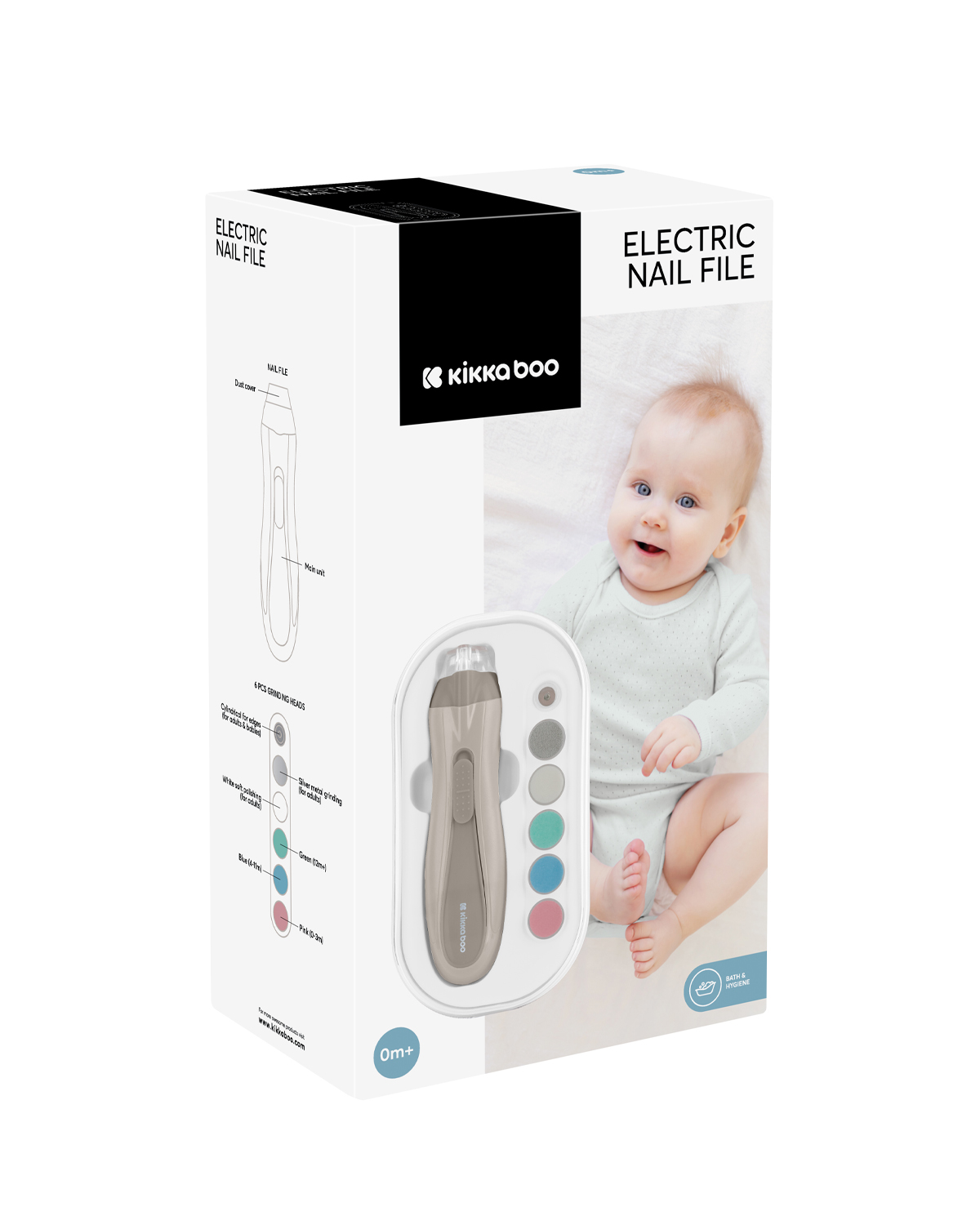 Lima de uñas eléctrica Beige